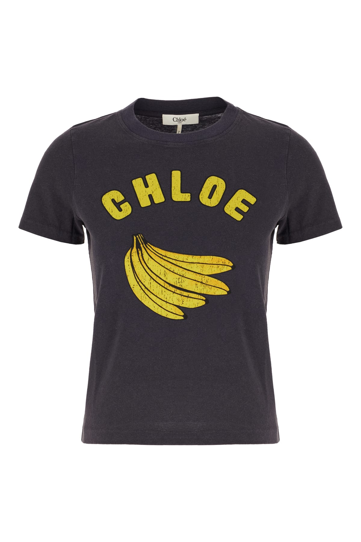 Chloé Navy Blue Cotton T-shirt