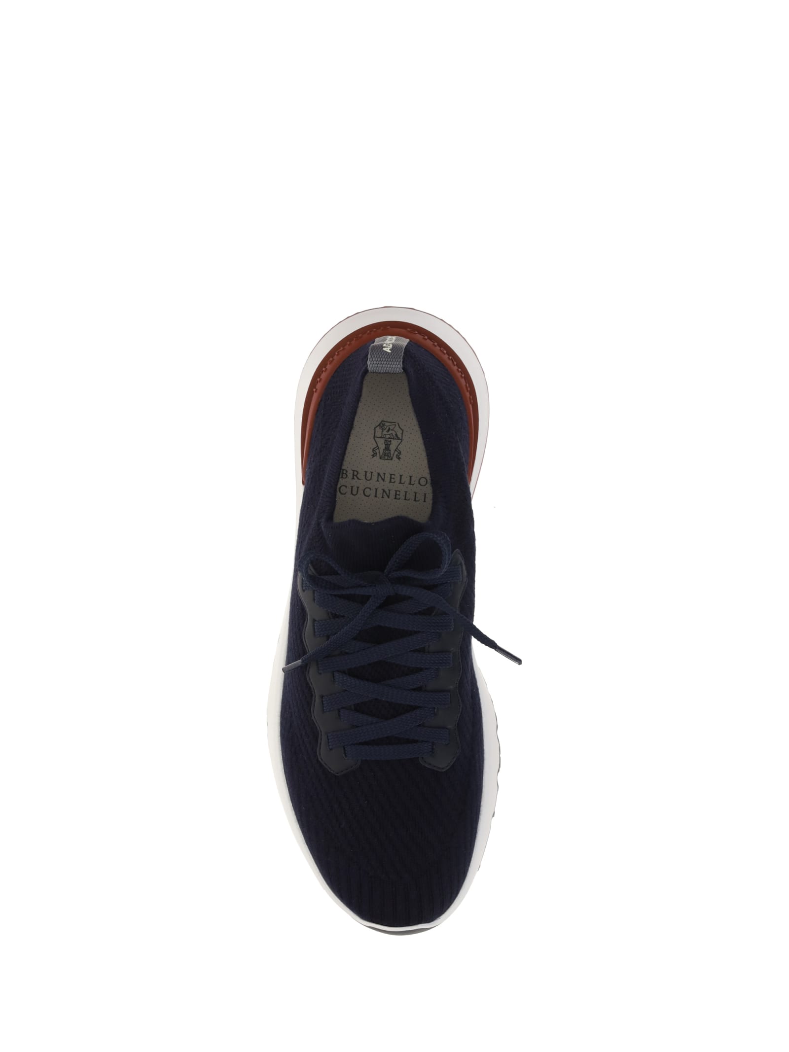 Shop Brunello Cucinelli Sneakers In Blue+river