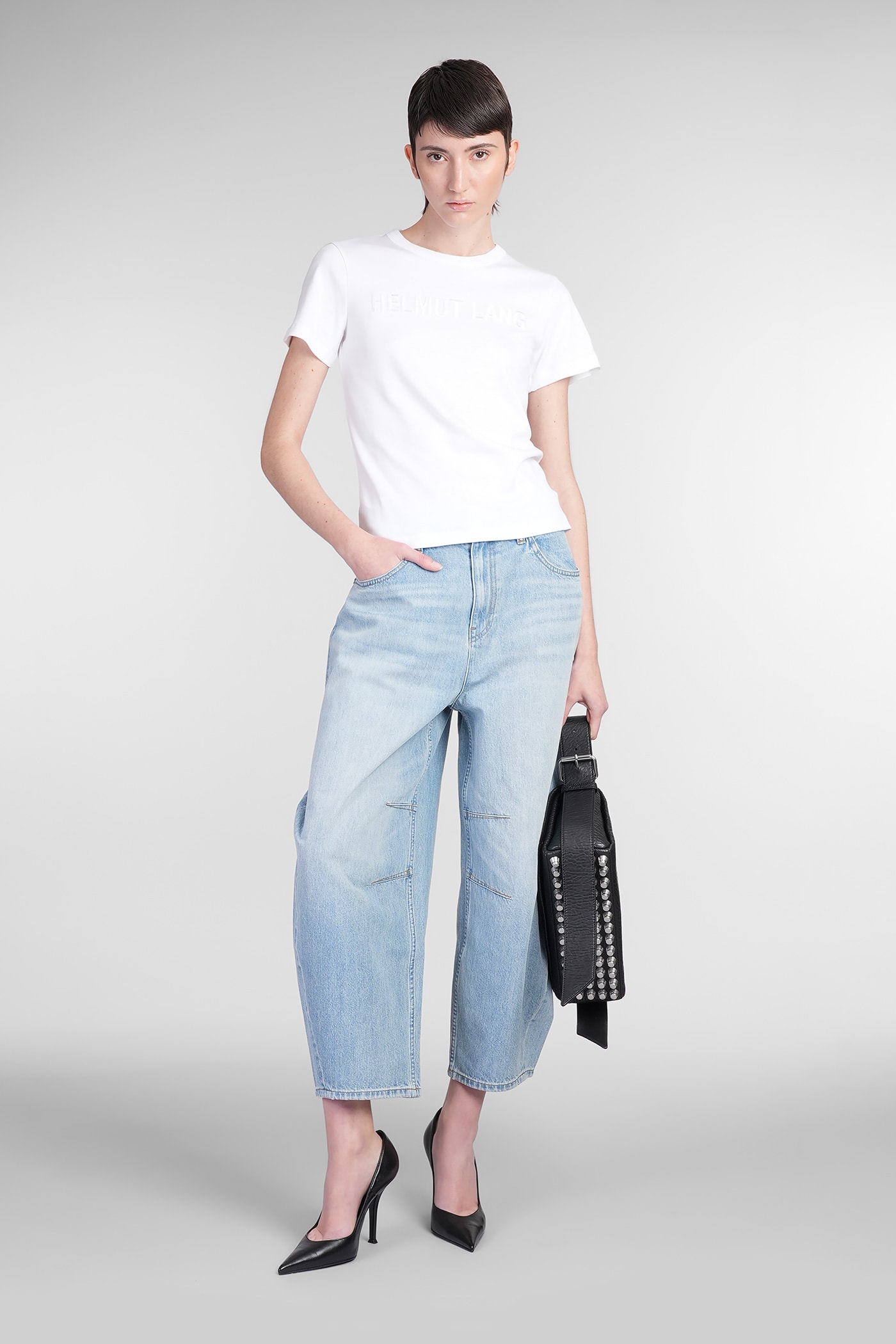 Helmut Lang T-shirt In White Cotton In White