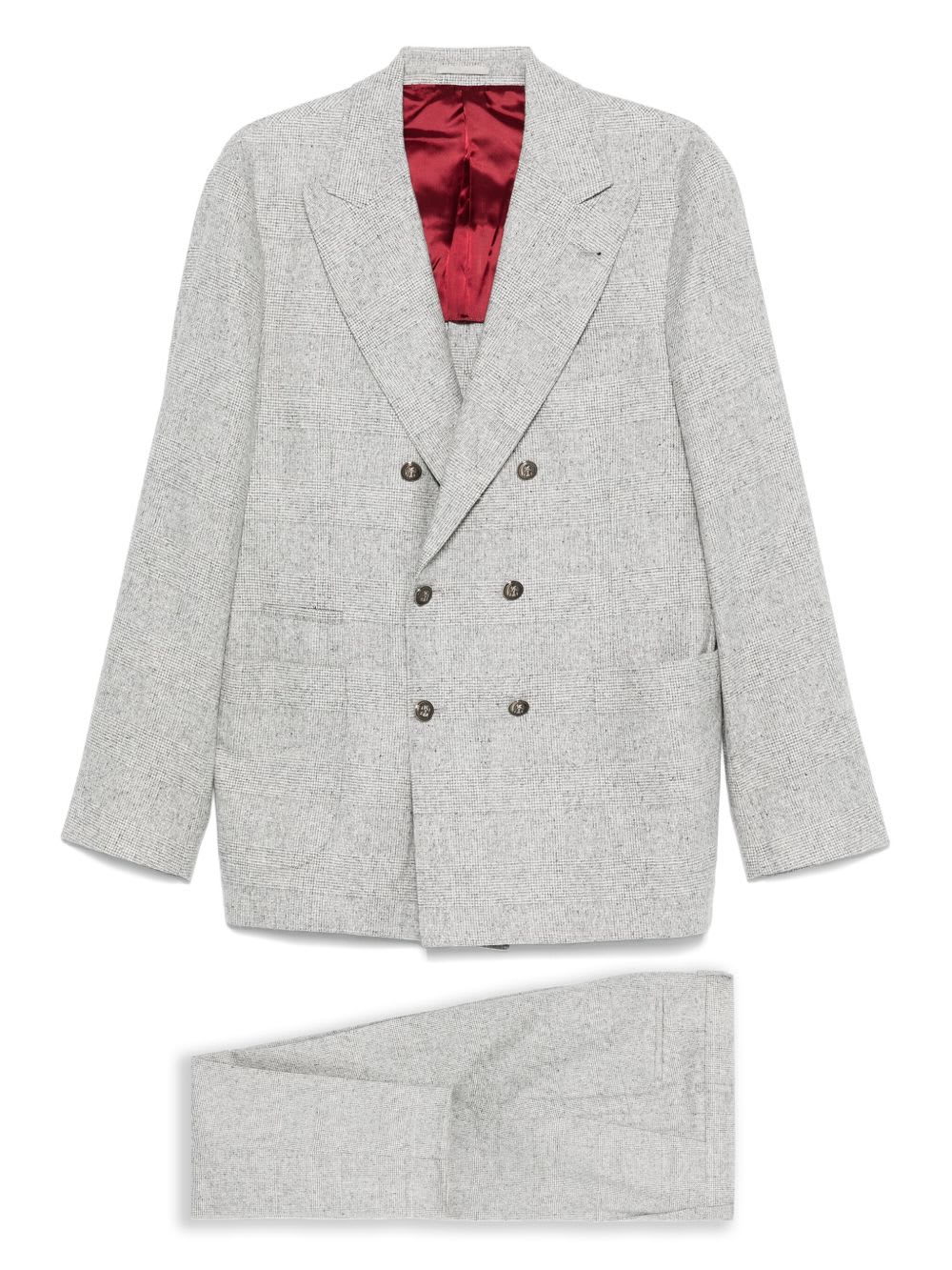 Brunello Cucinelli Wool And Silk Double-breasted Suit