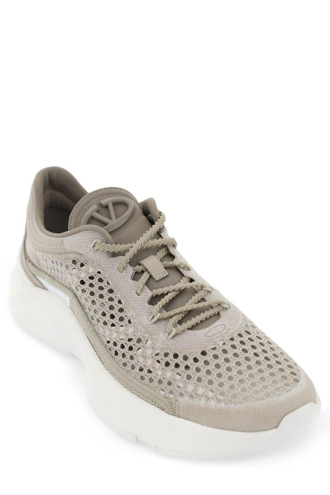 Shop Valentino True Actress Mesh Sneakers