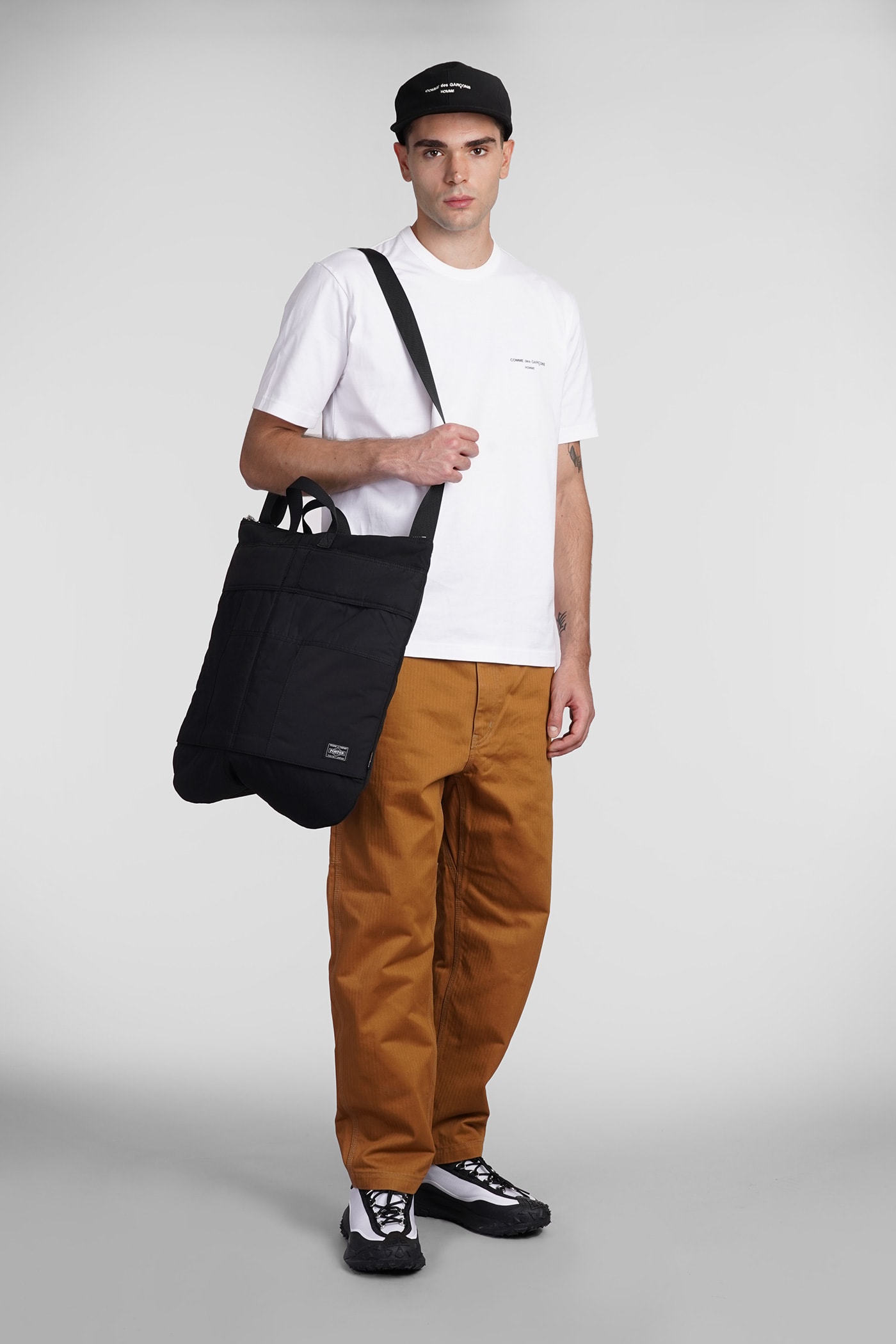 Shop Comme Des Garçons Homme Deux Pants In Camel Cotton