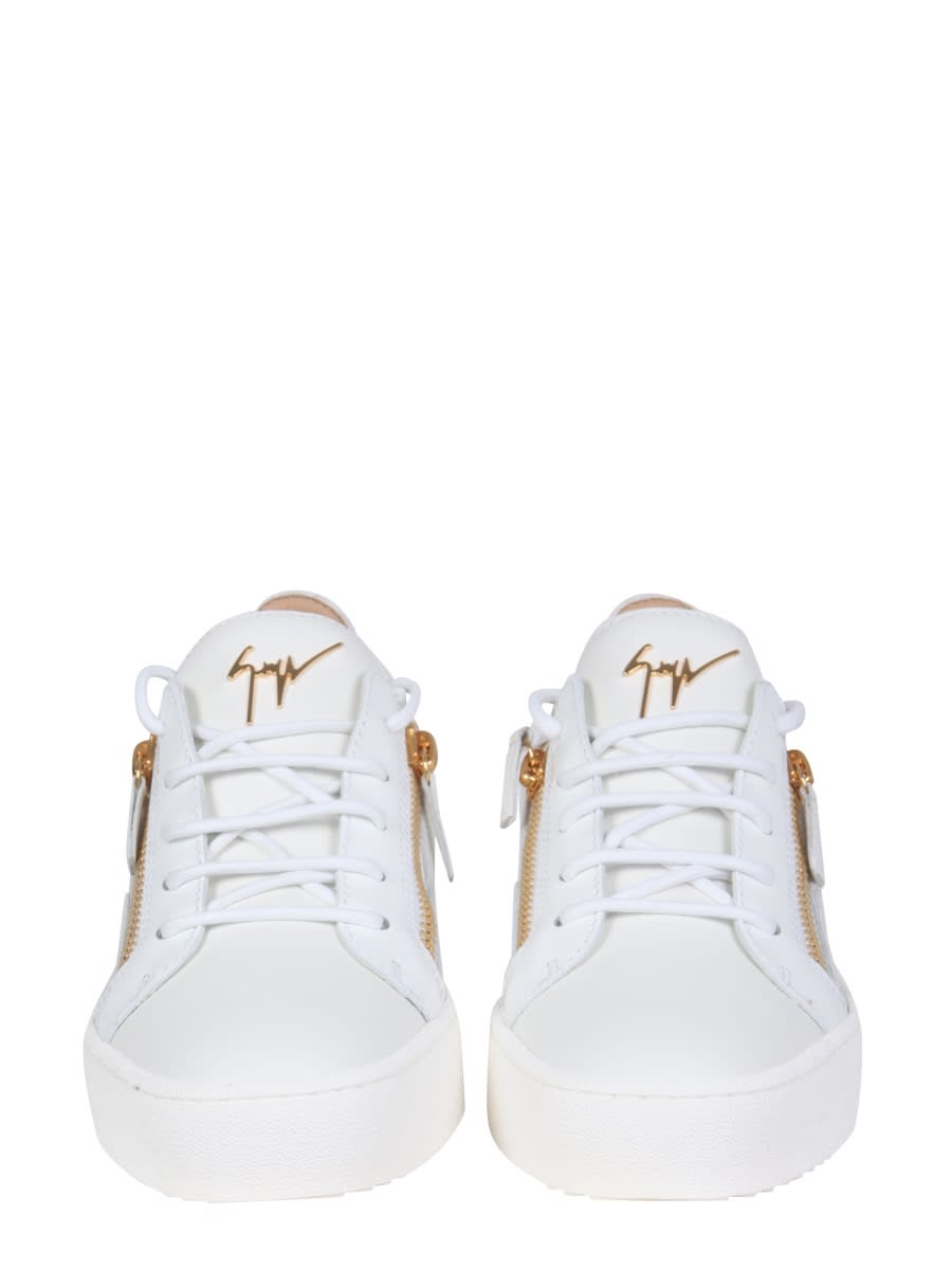 Shop Giuseppe Zanotti Low-top Gail Sneakers In White