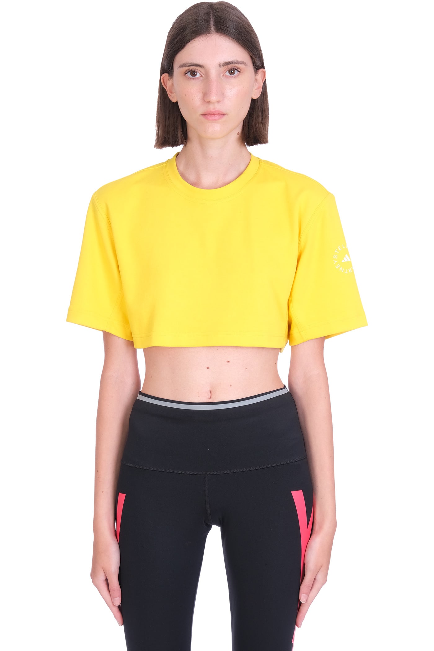 Adidas by Stella McCartney Sport T-shirts & Tops In Yellow Polyester