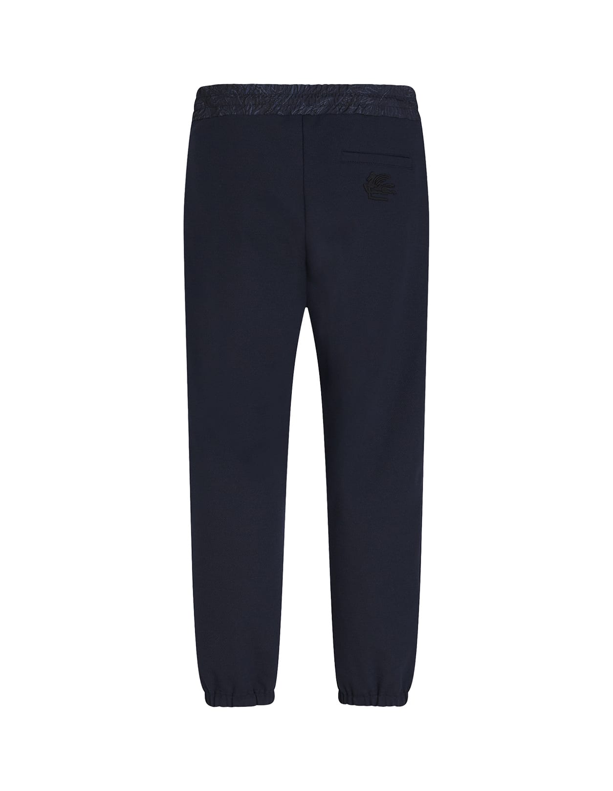 Shop Etro Blue Jersey Jogging Trousers