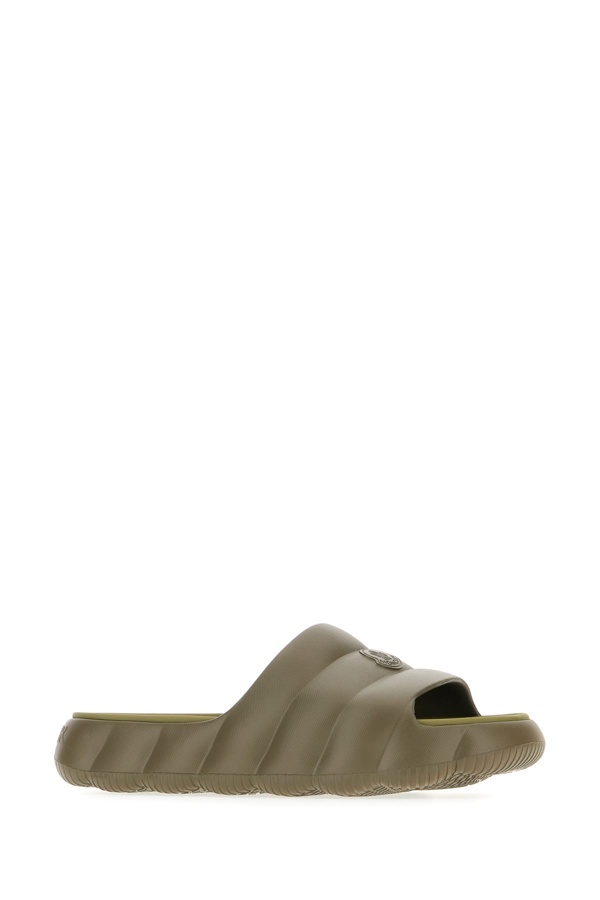 Moncler Military Green Rubber Lilo Slippers