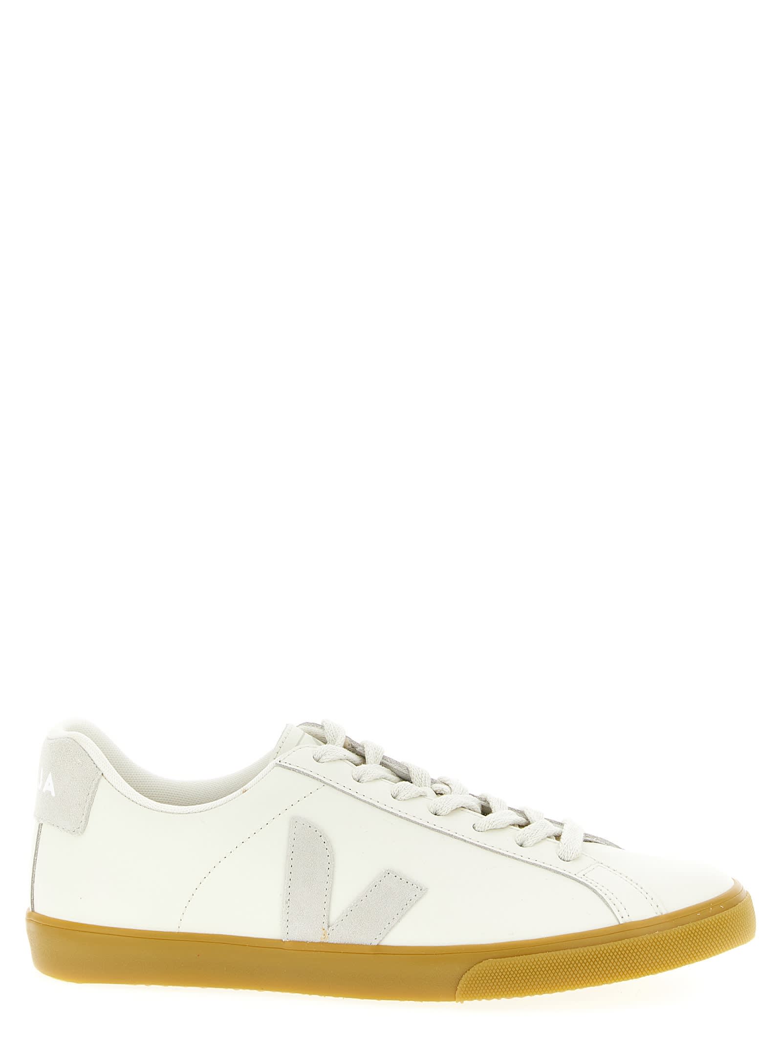 Veja Campo Chtomefree Leather Sneakers In White