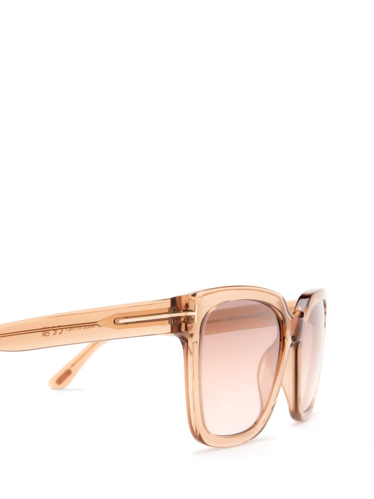 Shop Tom Ford Square Frame Sunglasses In 45g