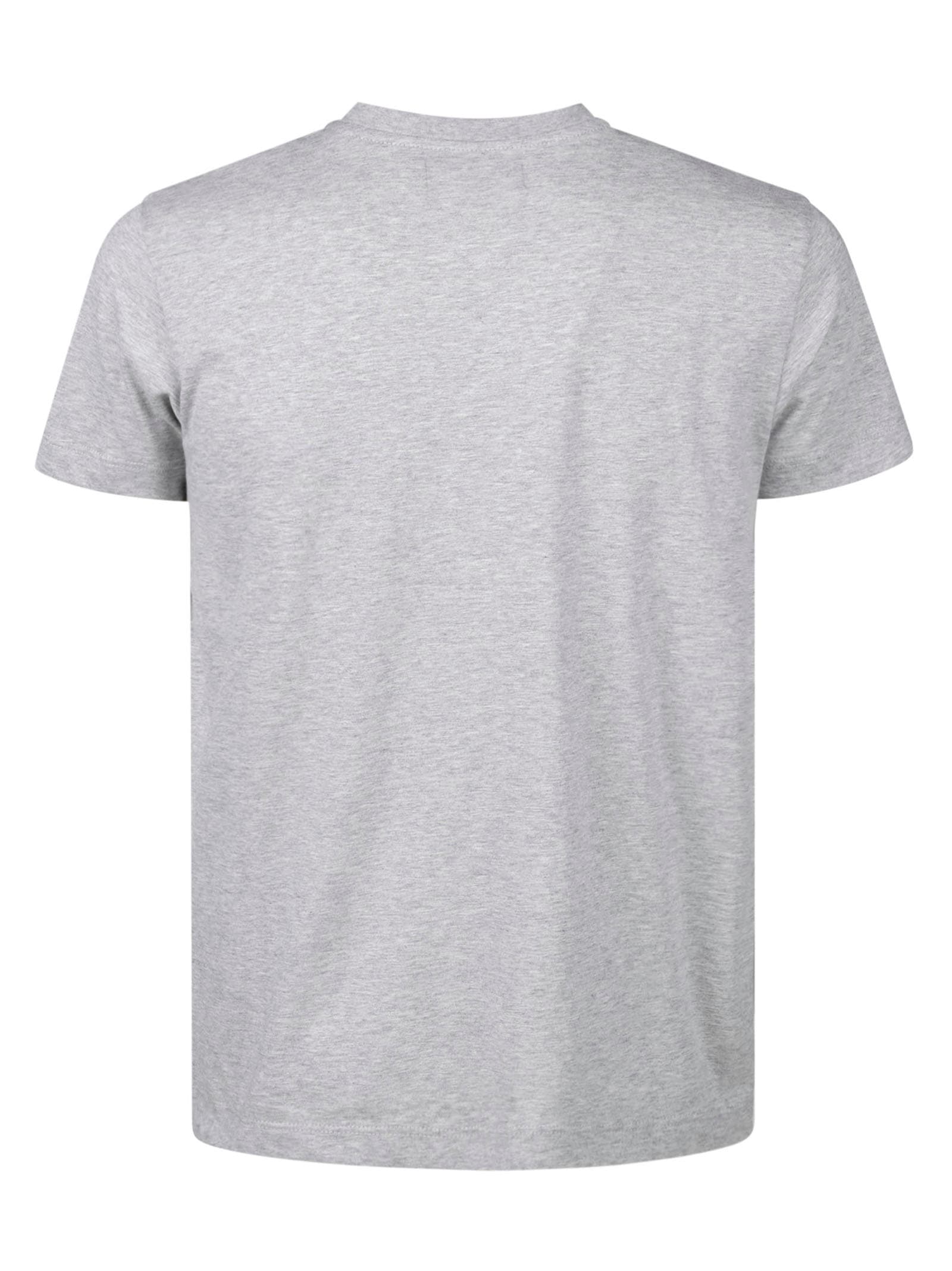 Shop Vilebrequin T-shirt Washed In Grigio Melange