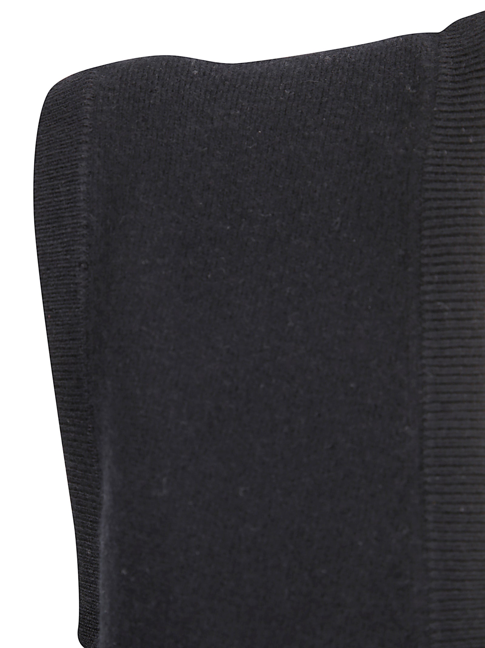 Extreme Cashmere Ribbed Deep-neckline Gilet In Black