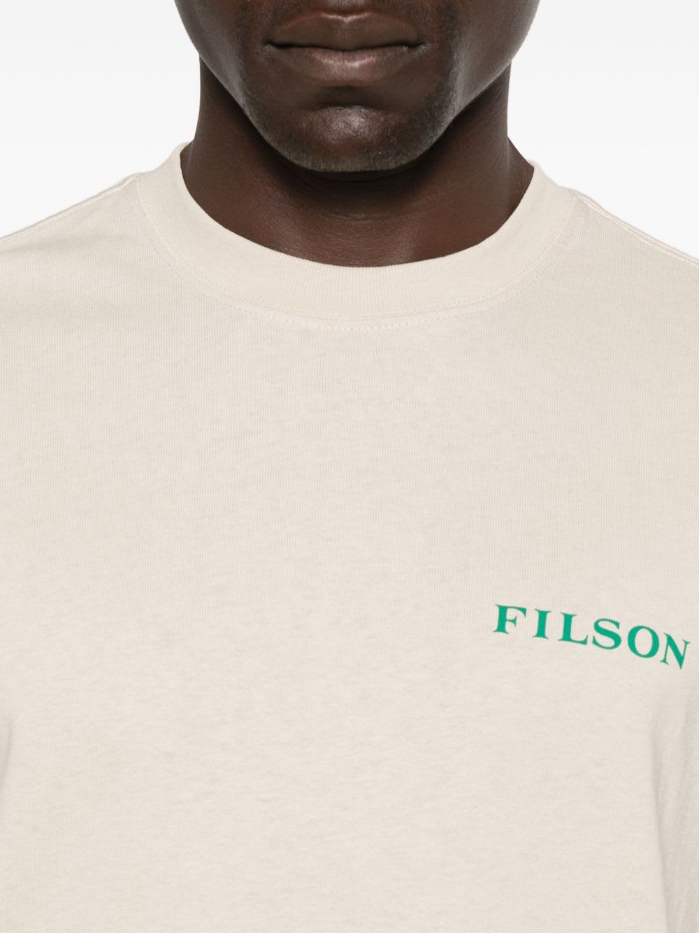 Filson Printed Cotton T-shirt In Neutral