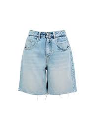 Icon Denim Grey Jeans With Wide Leg And Logo Patch On The Rear In Denim Woamn