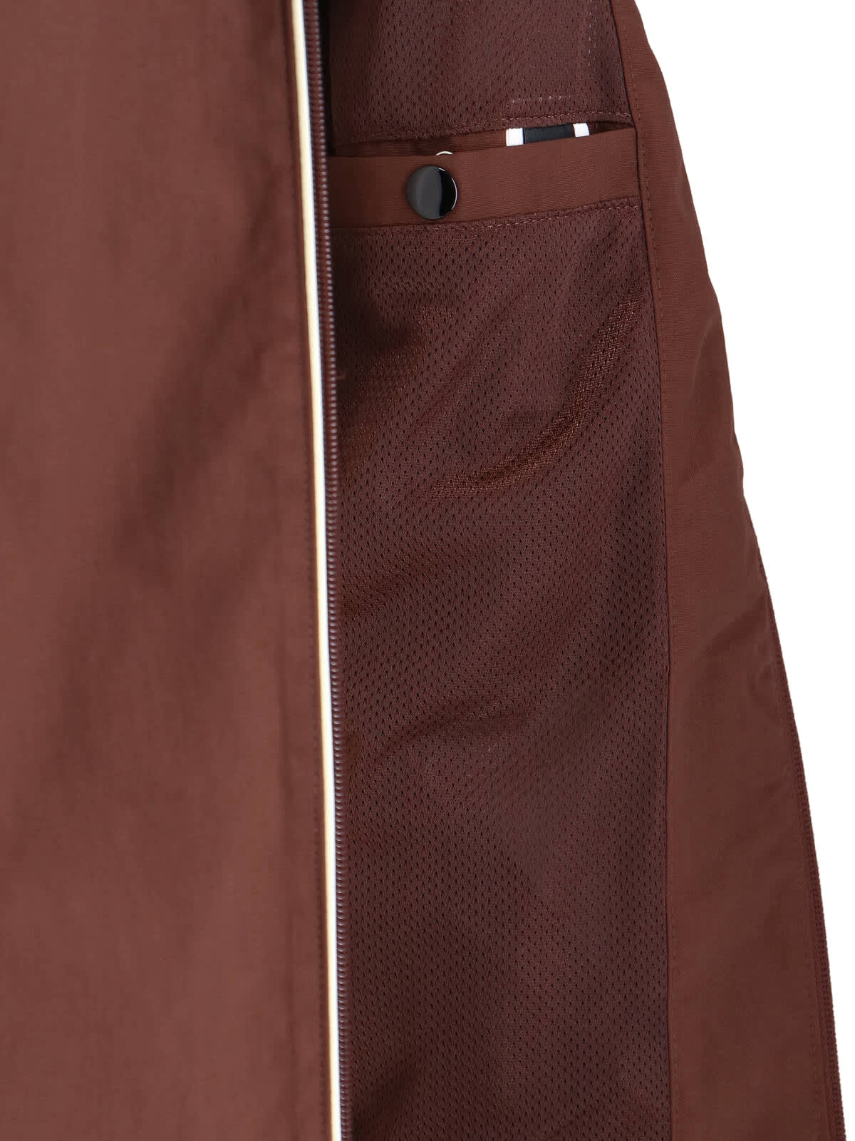Diesel Piped Hooded Jacket In Brown