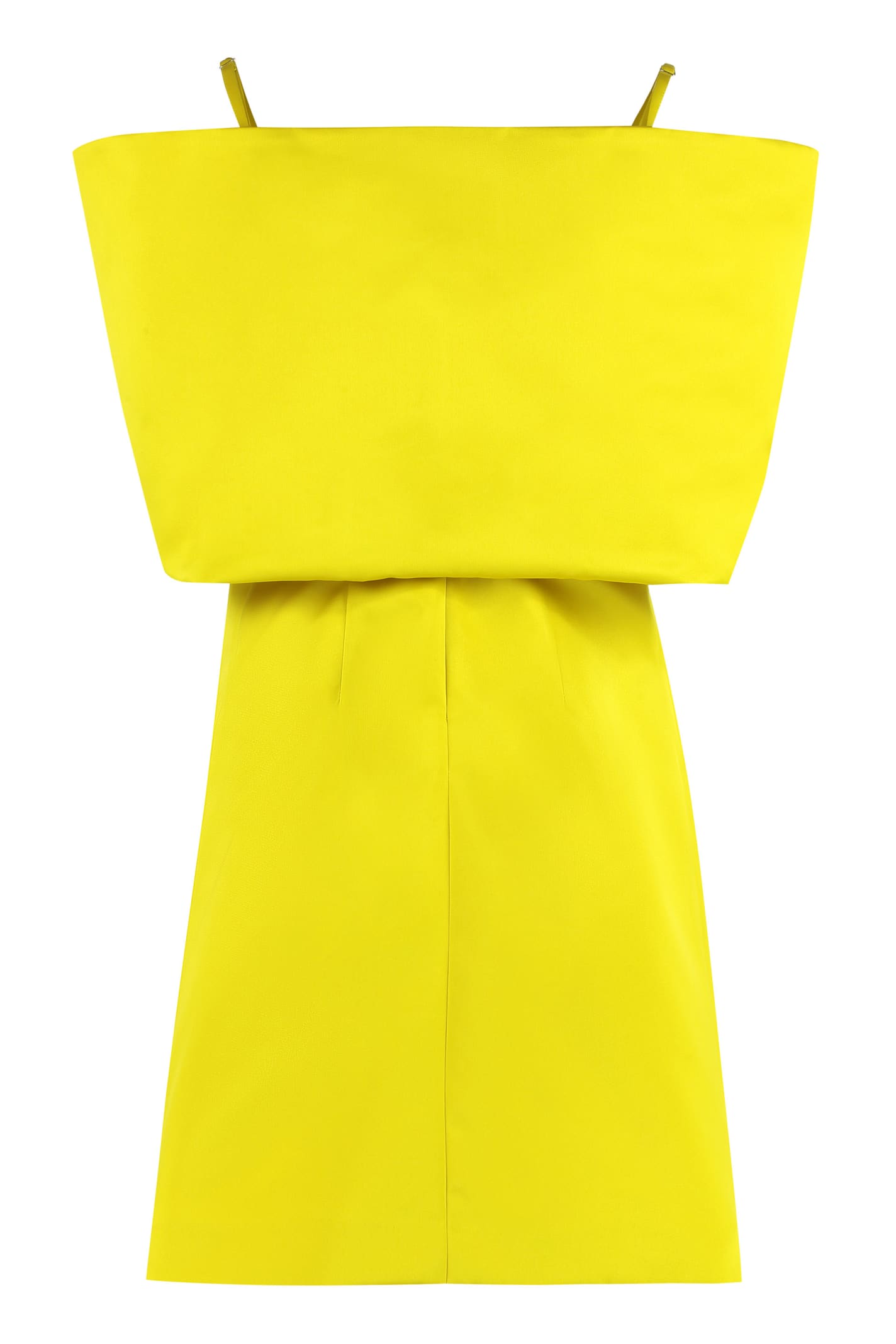 Shop P.a.r.o.s.h Bow Detail Dress In Yellow