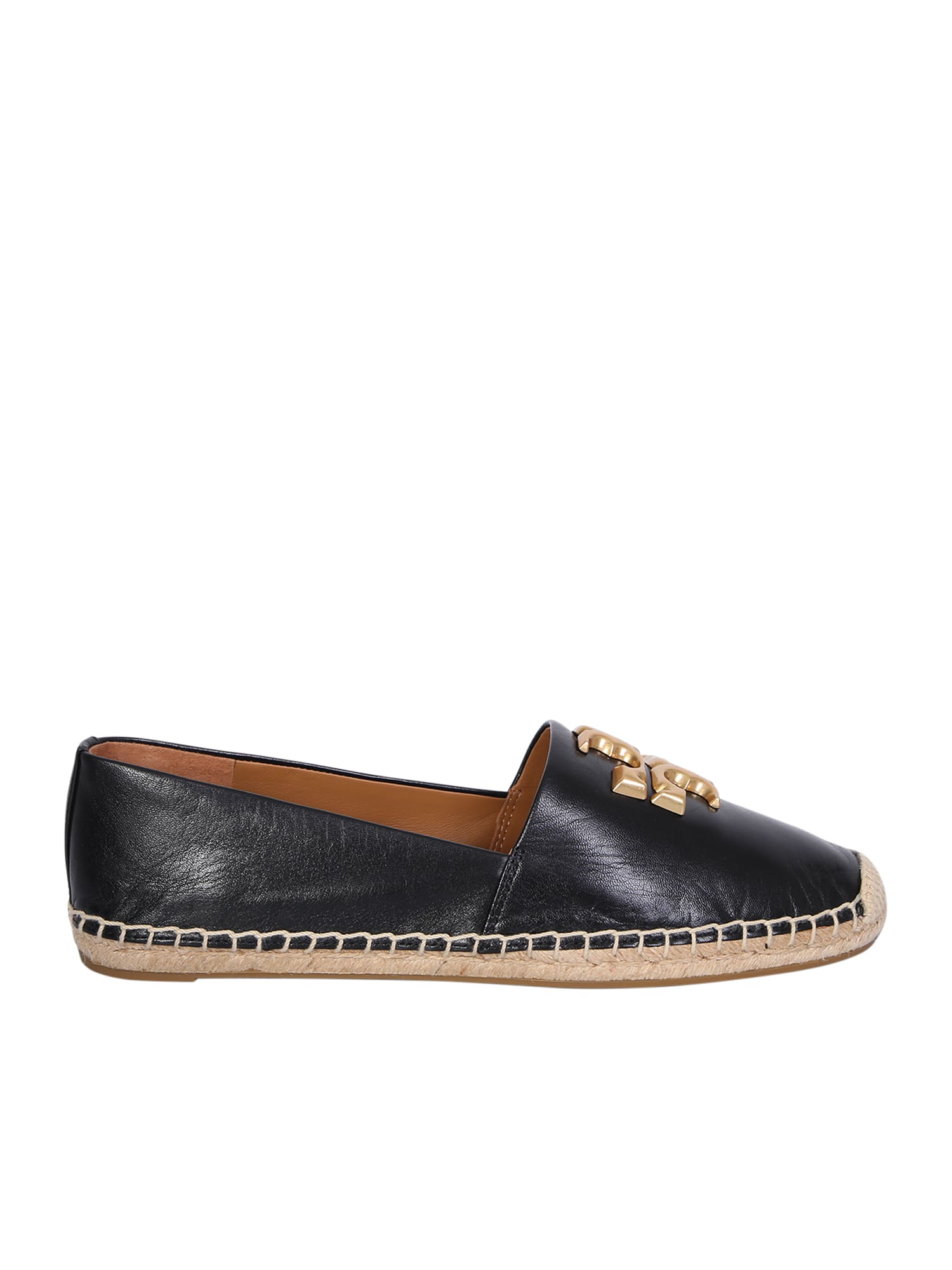 Shop Tory Burch Eleanor Espadrillas In Black