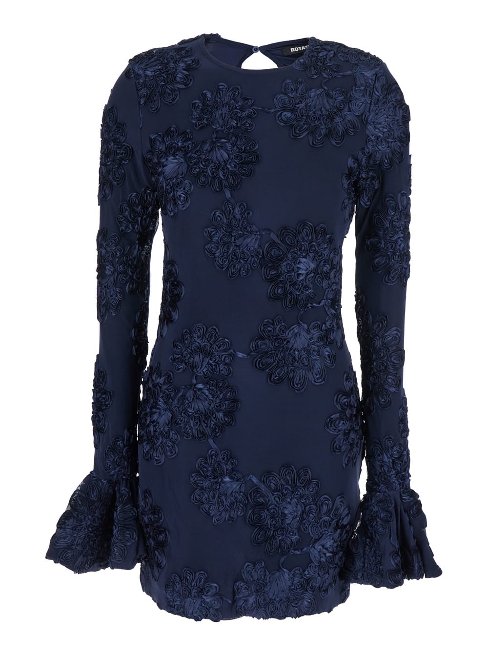 3d Mesh Mini Dress