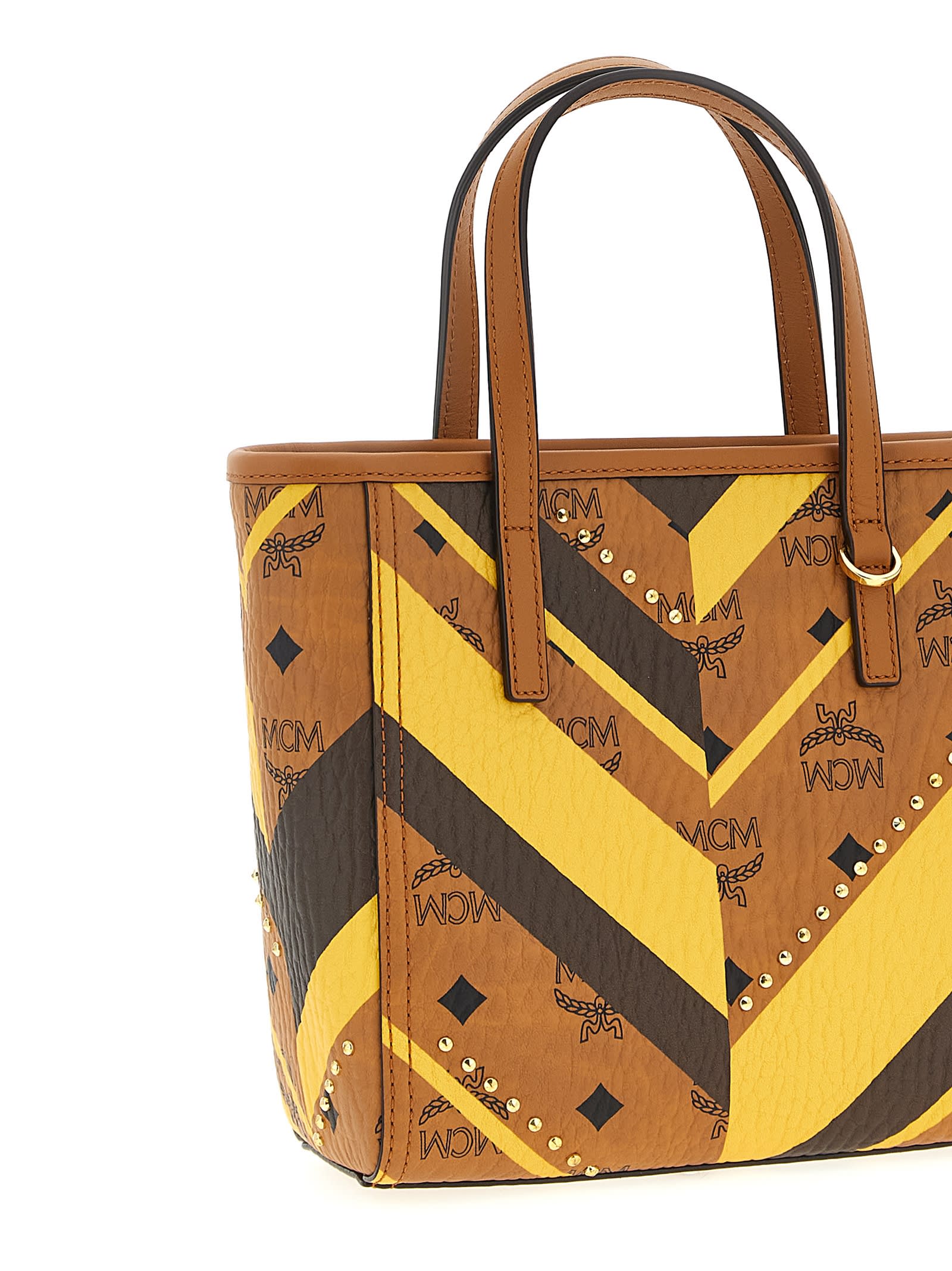 Mcm Toni Mini Shopping Bag In Multi