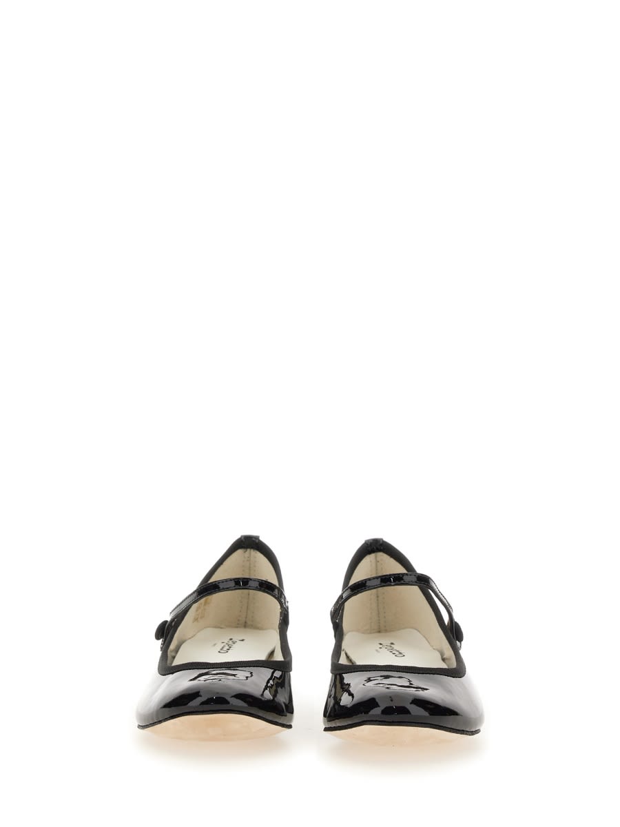 Shop Repetto Pump Mary Jane Rose In Black