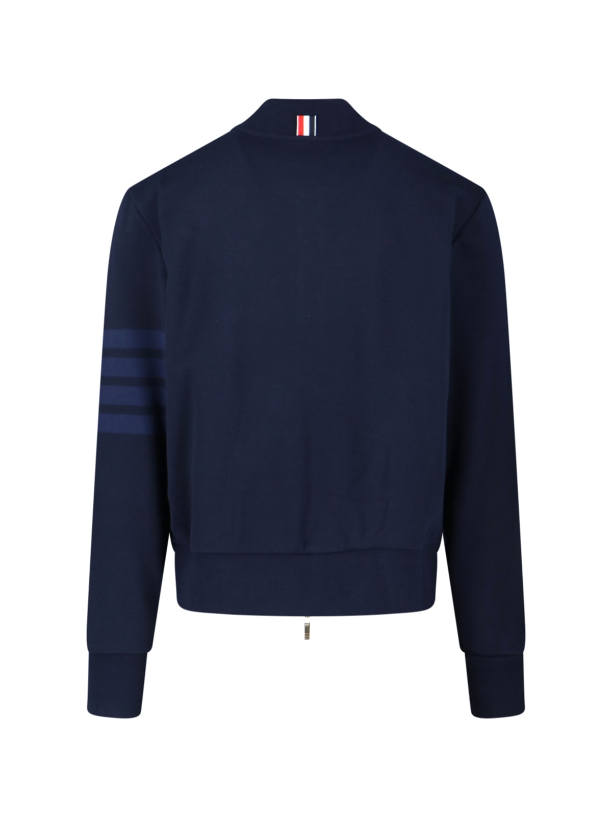 Thom Browne Four-stripe Bomber Jacket In Blue