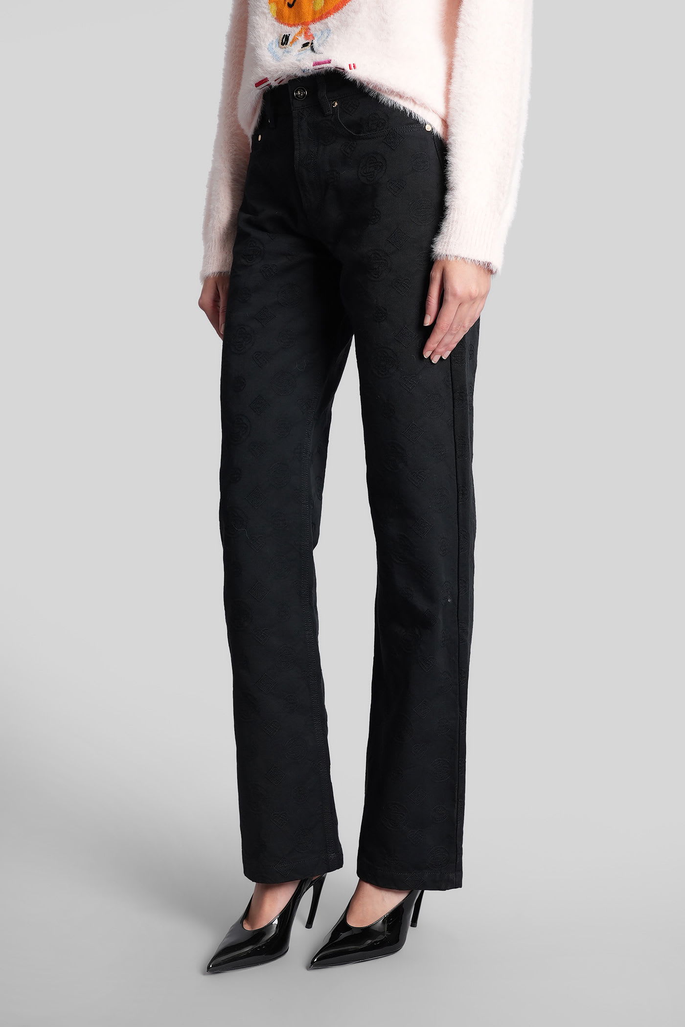 Casablanca Jeans In Black Denim In Black