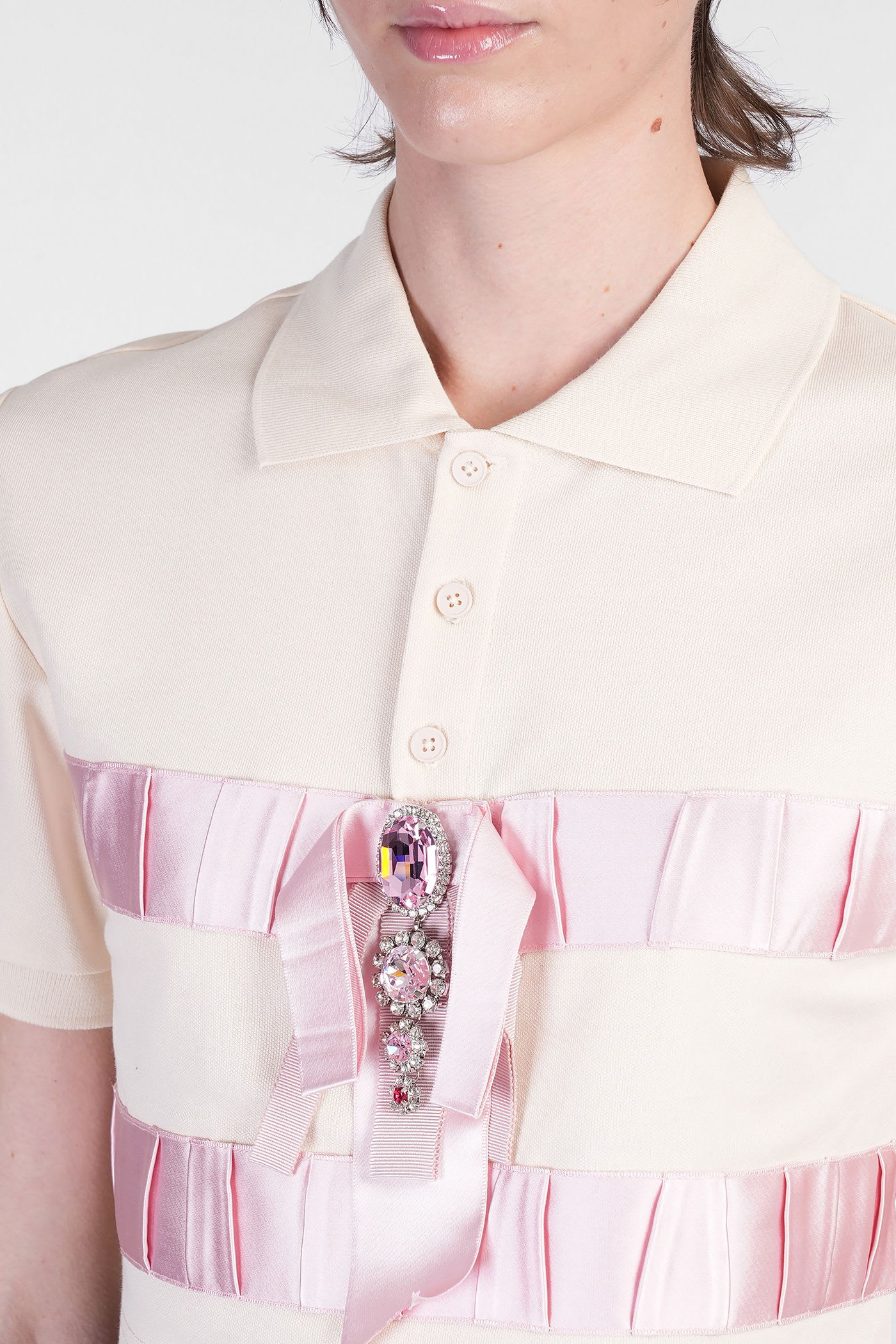 Area Polo In Beige Cotton