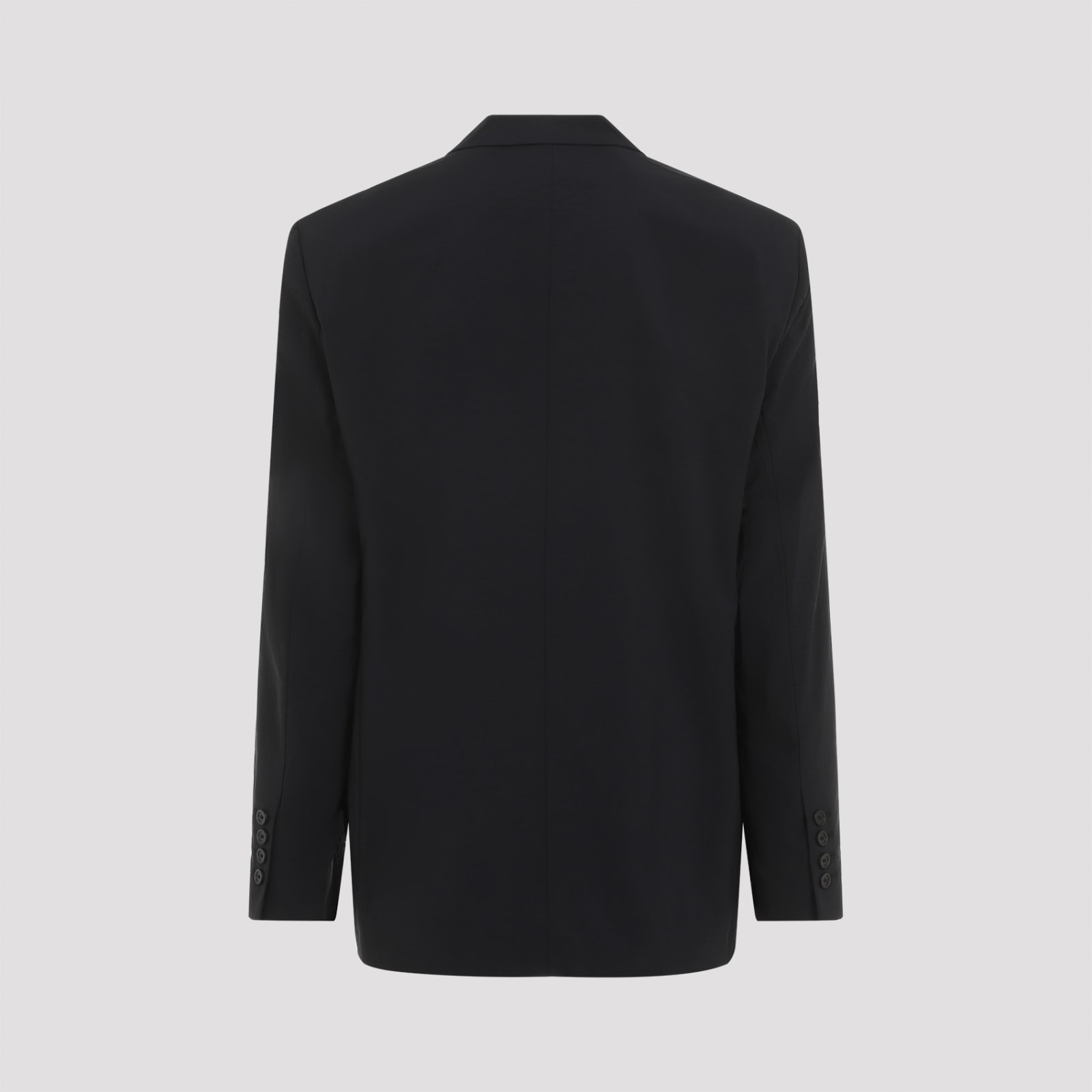 Shop Balenciaga Washed Sb Jacket In Black