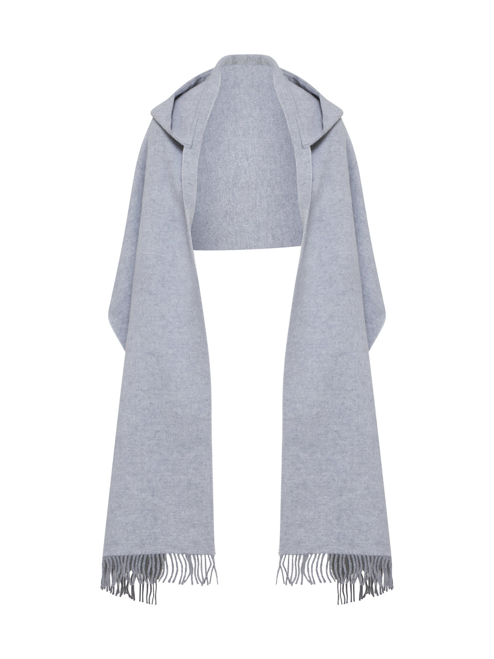 Shop Brunello Cucinelli Scarf In Light Grey