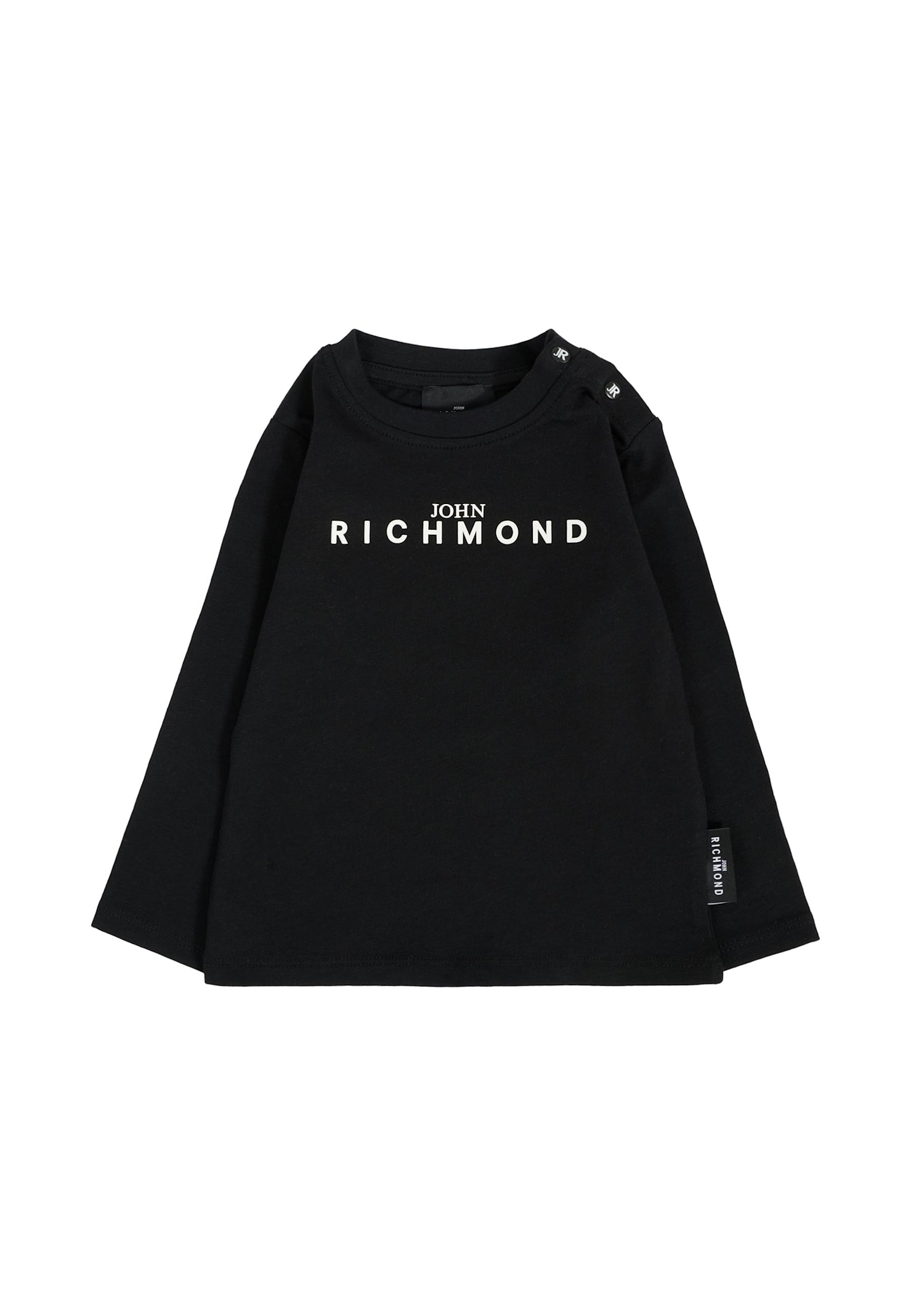 Richmond Black T-shirt For Babykids With Logo