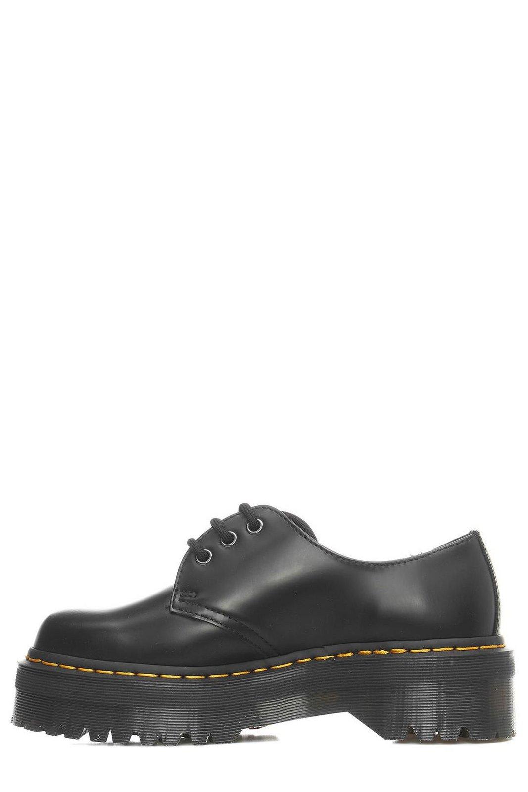 Dr. Martens Derbies 1461 Quad En Cuir In Black