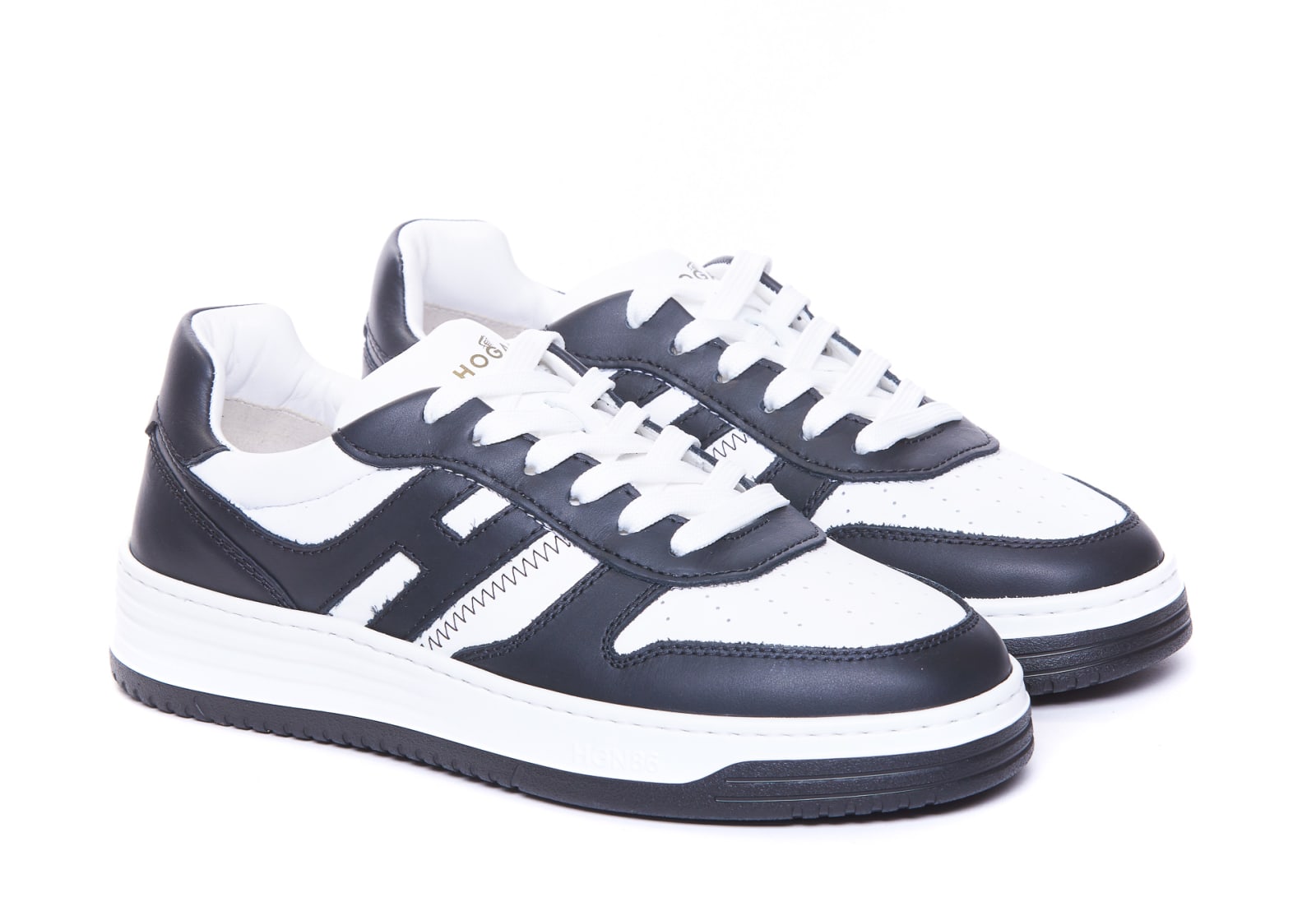 Shop Hogan H630 Sneakers In Black