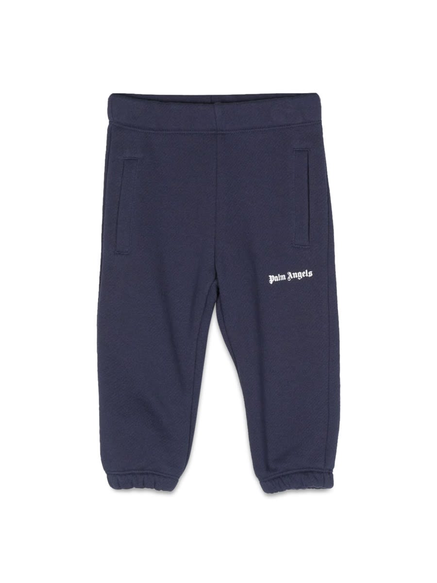 Shop Palm Angels Logo Sweat Pants In Blue