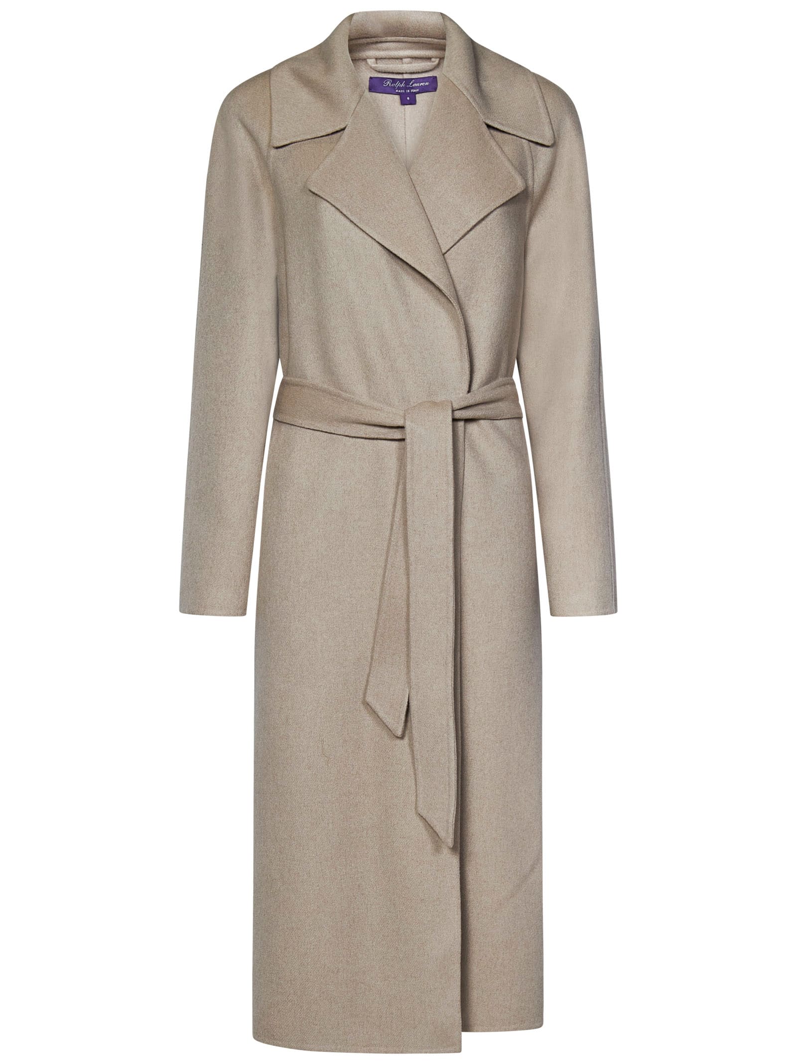 Shop Ralph Lauren Leonarda Coat In Beige