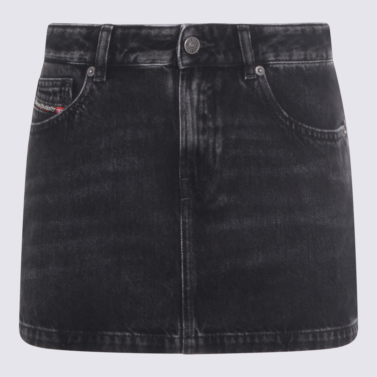 Diesel Black Denim Skirt
