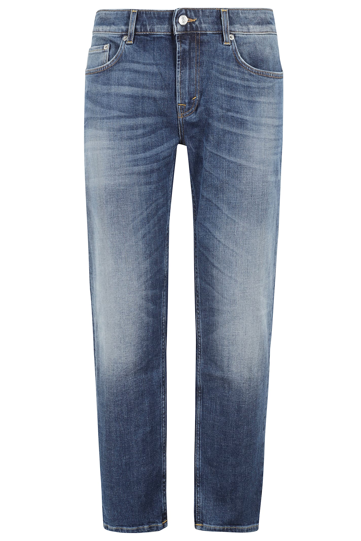 Department Five Classic Five-pocket Denim Jeans With Distinctive Label In Medio