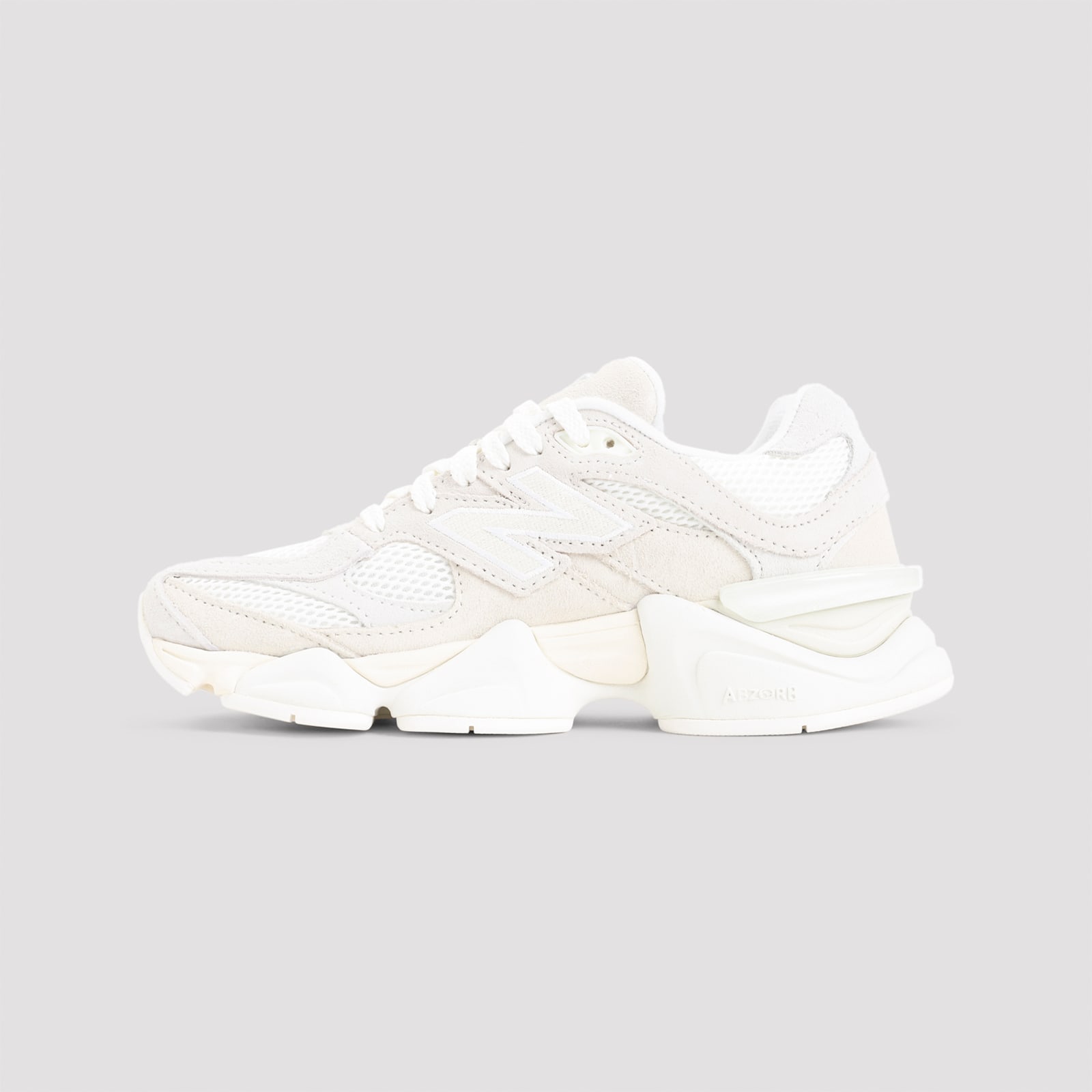 New Balance 9060 Low-top Sneakers In Angora And Sea Salt In White