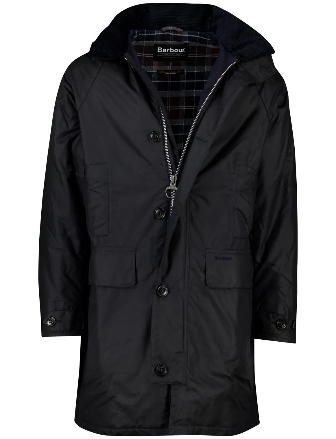 Barbour Beaudale Wax Trench Coat In Blue