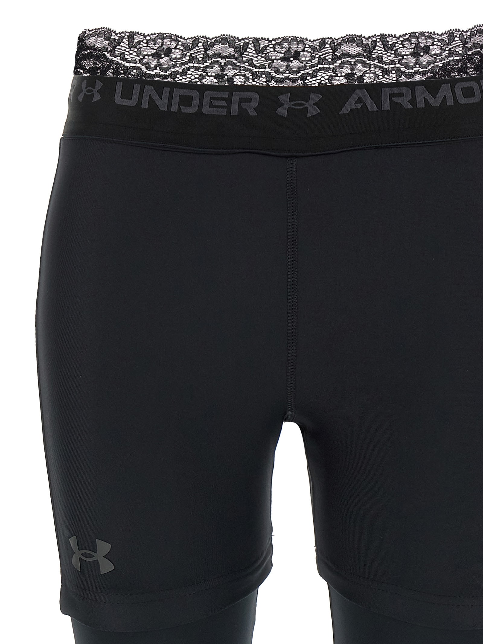 Balenciaga Black Under Armour Edition Layered Leggings In Black