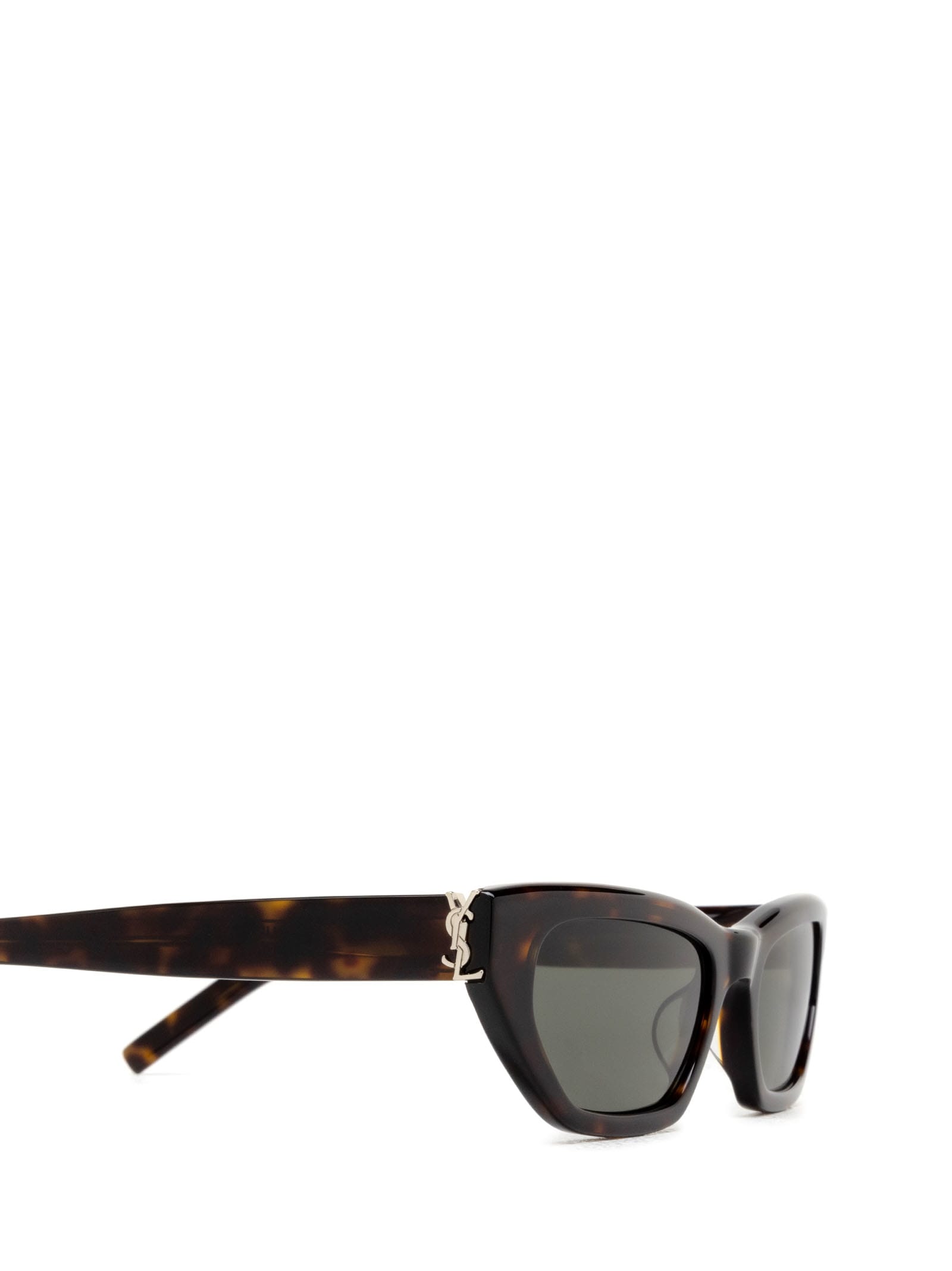 Shop Saint Laurent Sl M126 Havana Sunglasses
