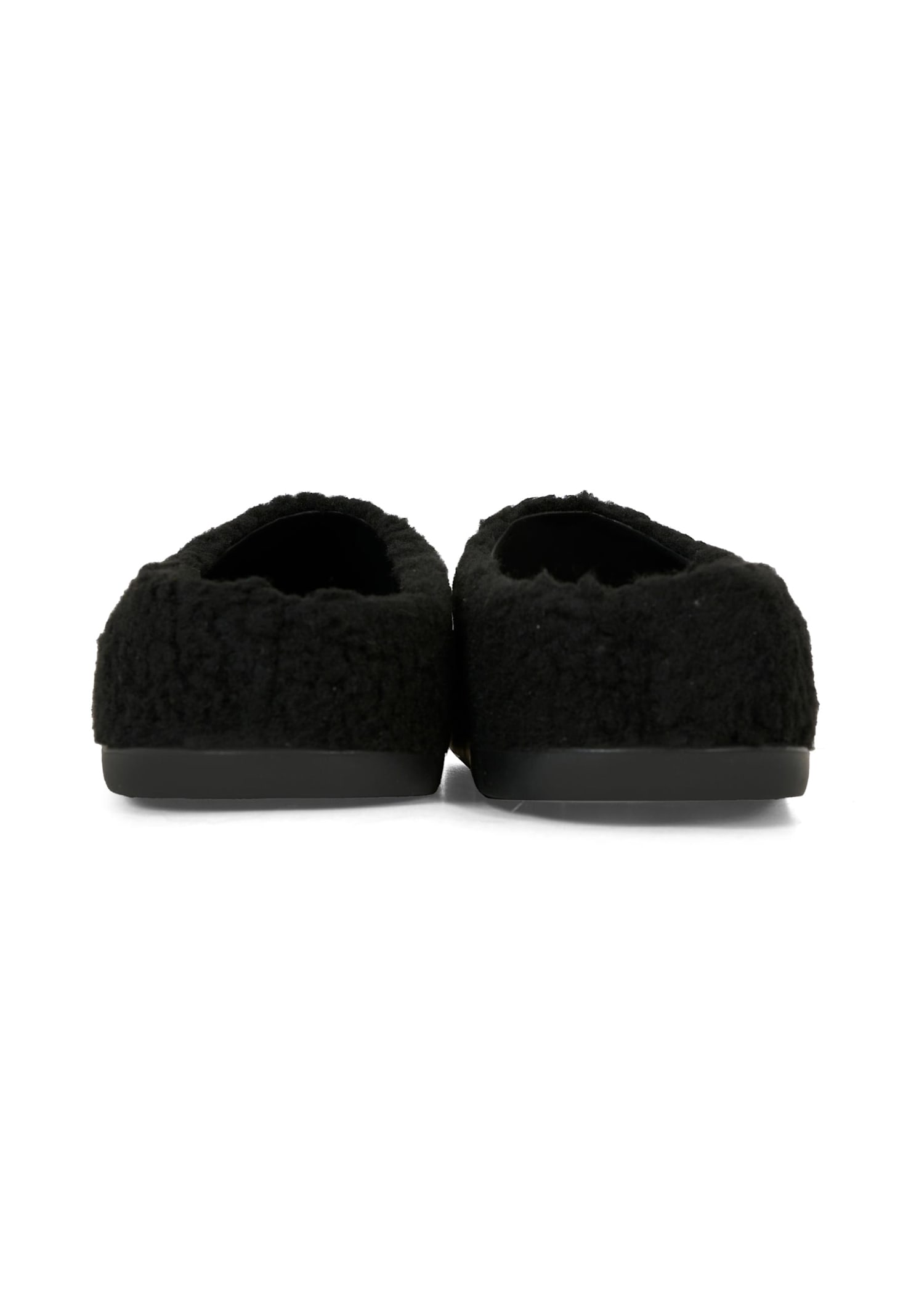 Marni Black Clogs For Kids With Logo In Black