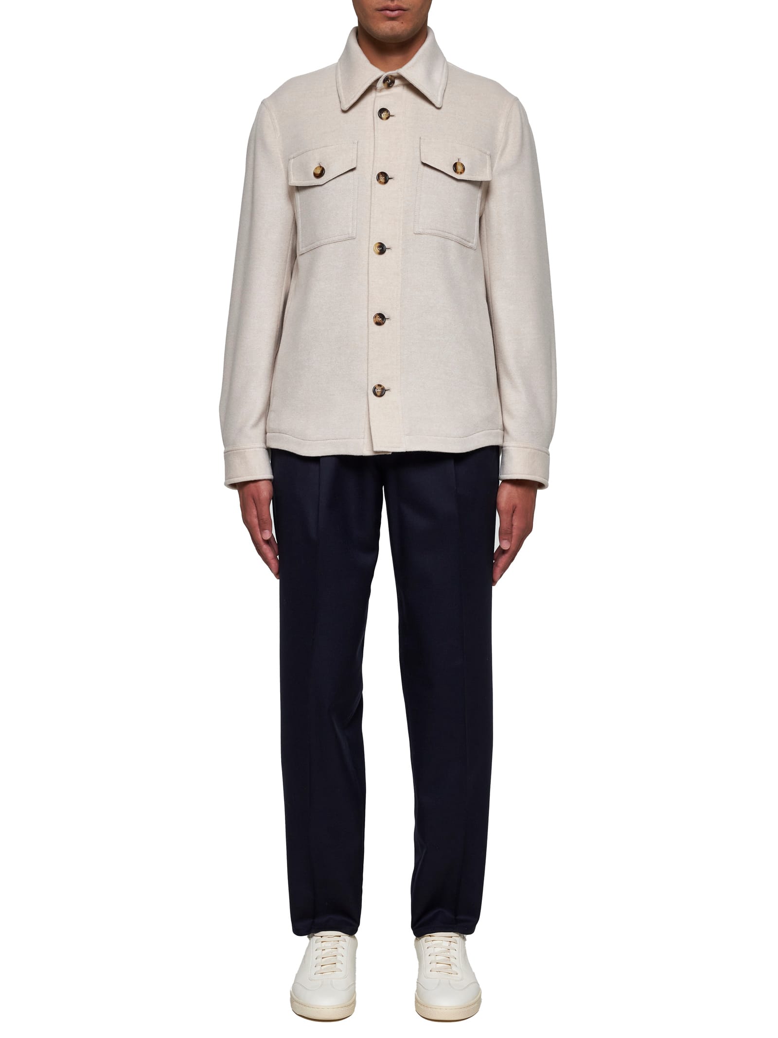 Shop Brunello Cucinelli Jacket In Sabbia+rubino