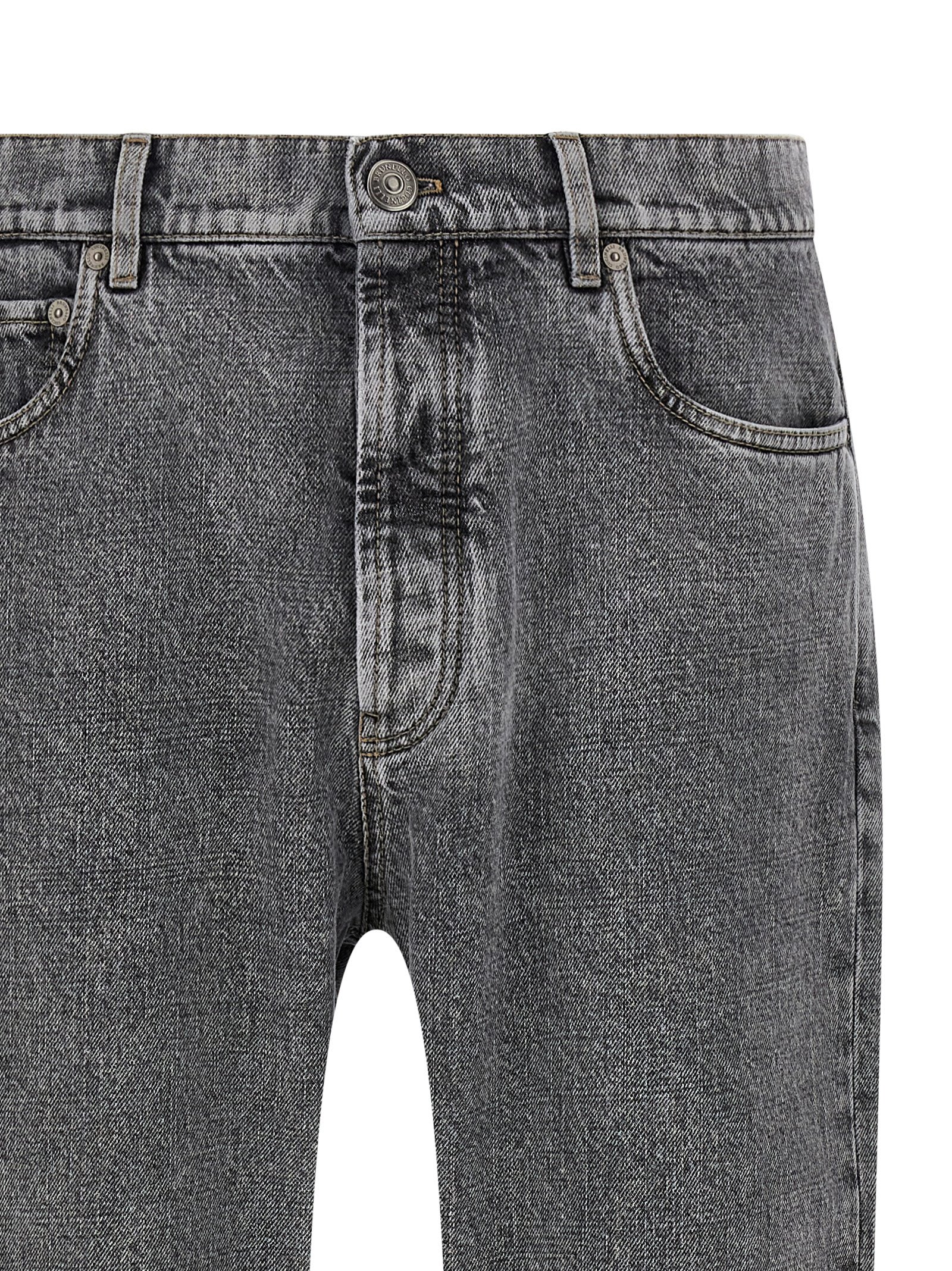 Brunello Cucinelli Greyscale Denim Jeans In Gray