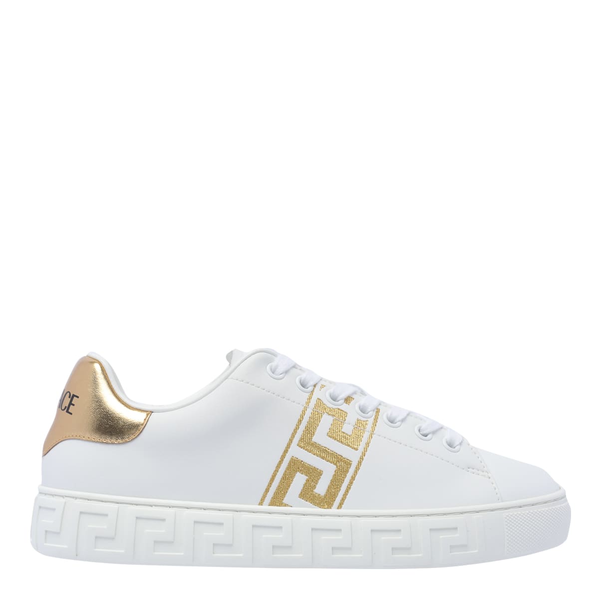 Greca Embroidered Sneakers