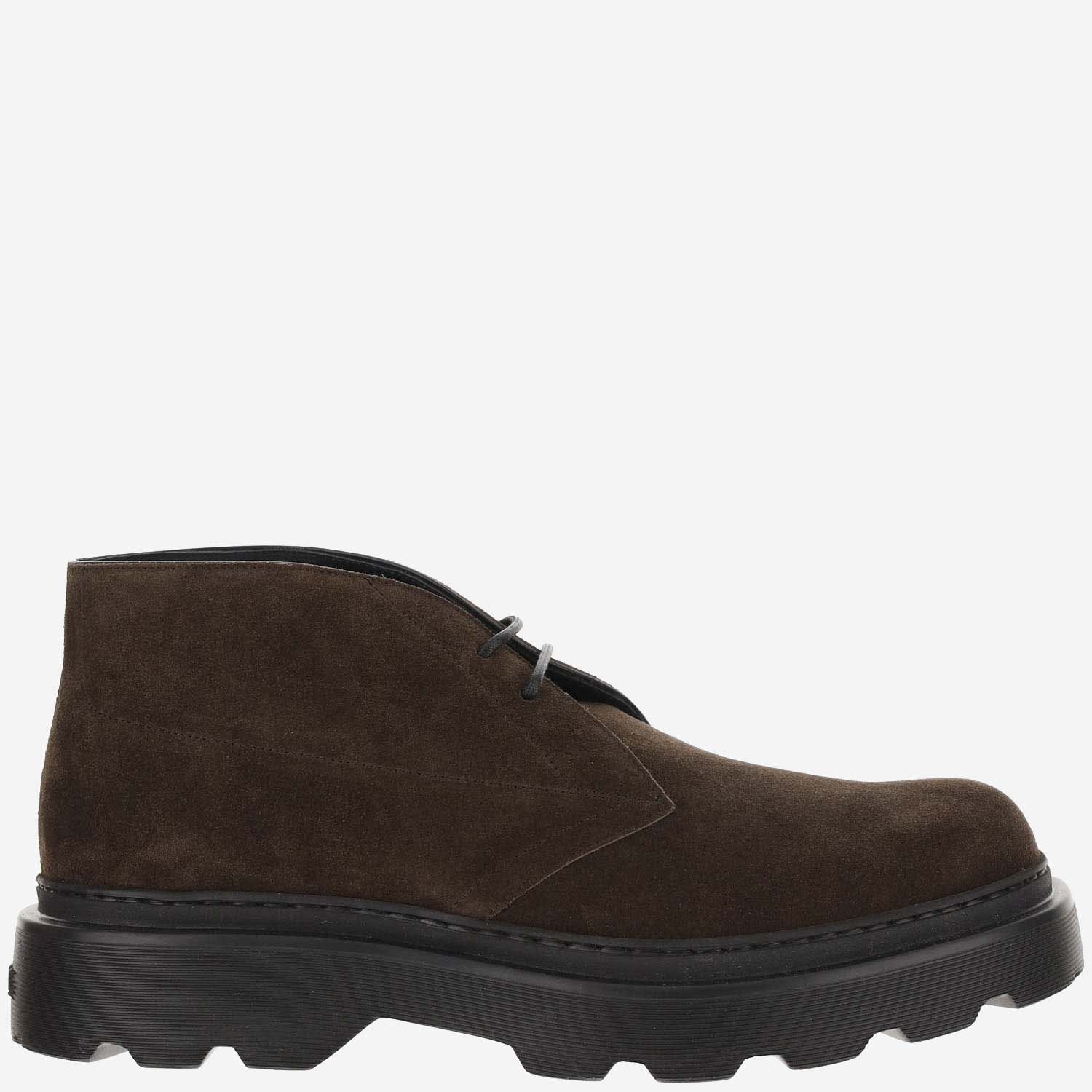 Shop Tod's Suede Ankle Boots In Brown