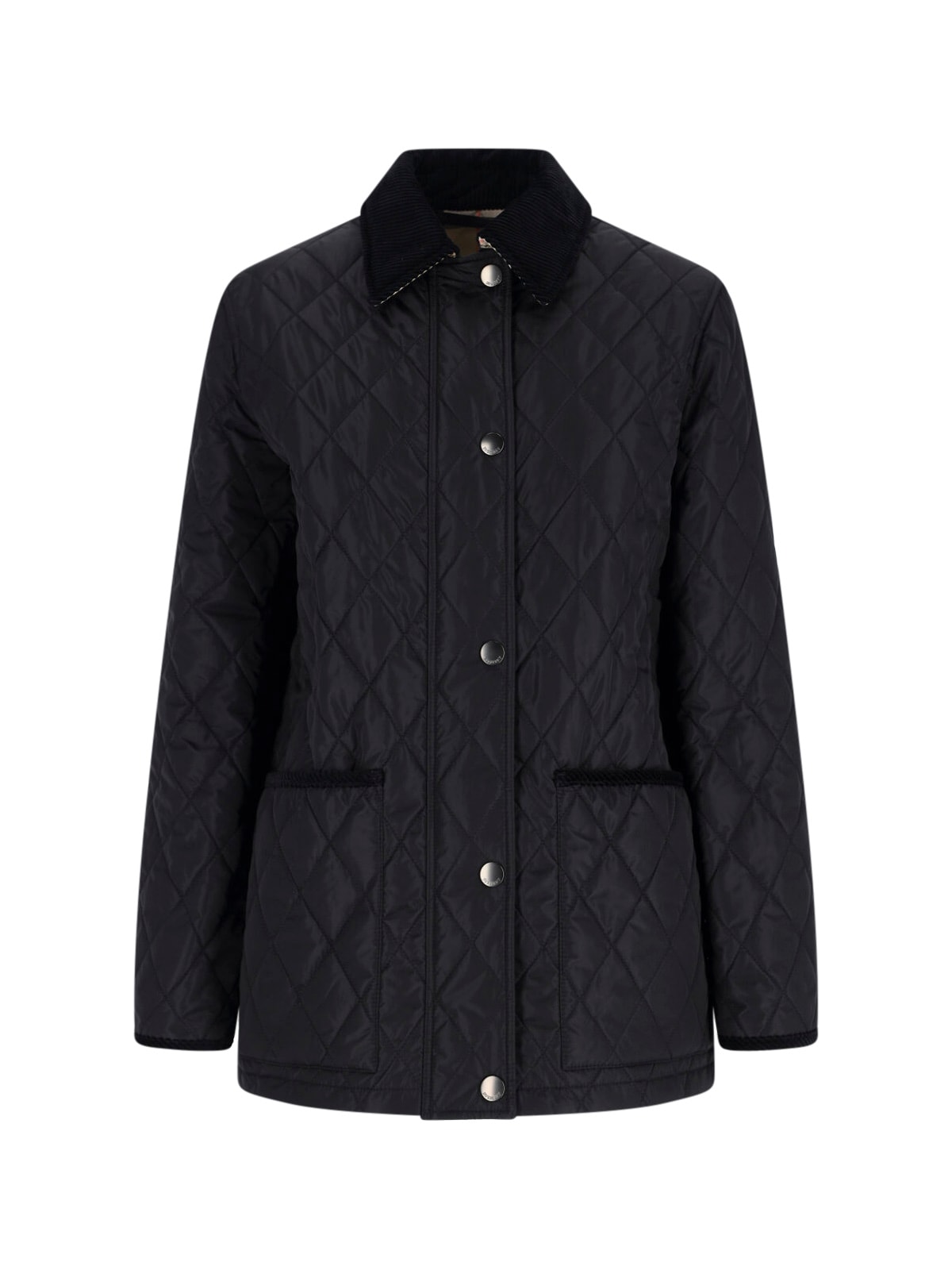 Burberry Women Quilted Thermoregulated Jacket In Black