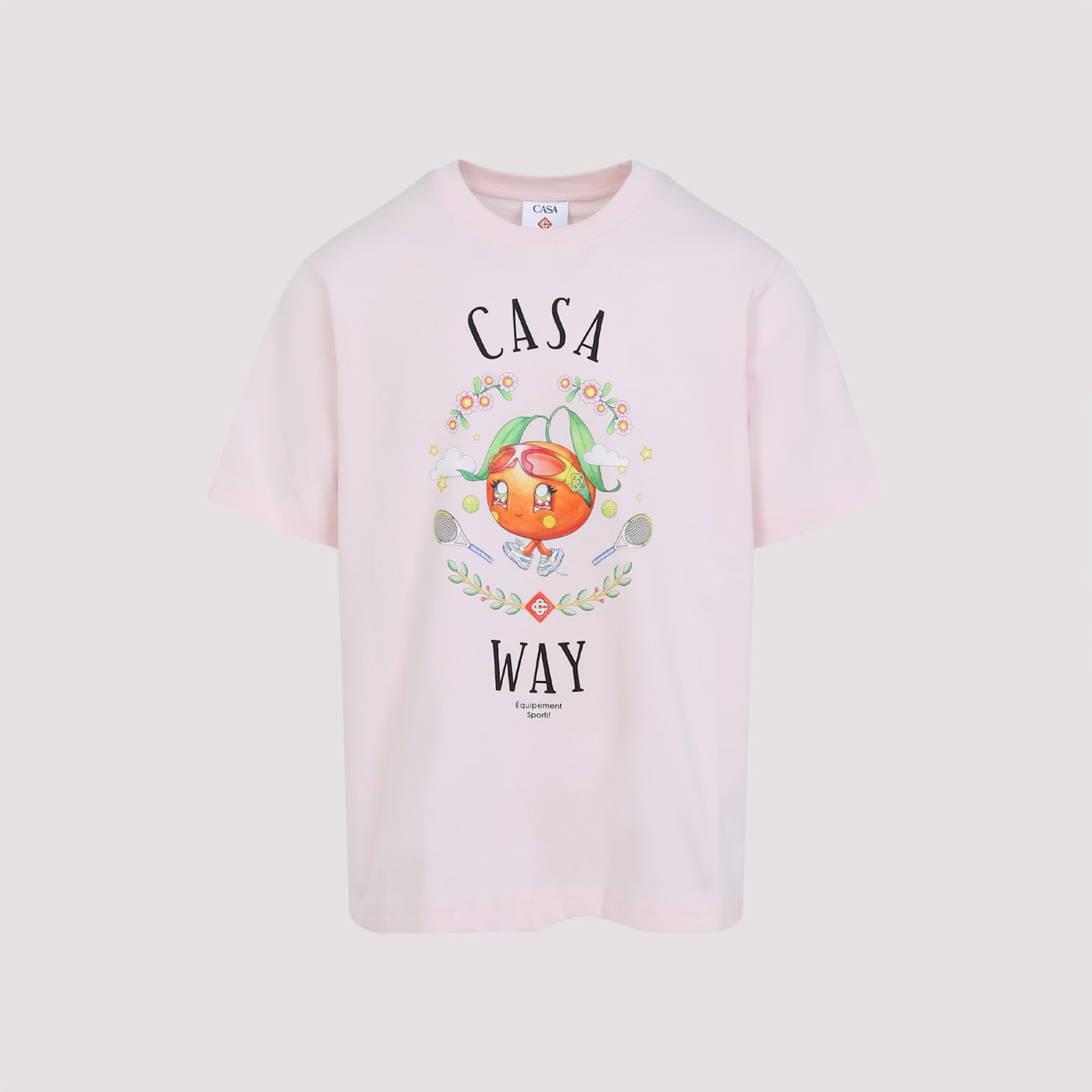 Casablanca Pale Pink Casa Way Orange Mascot T-shirt