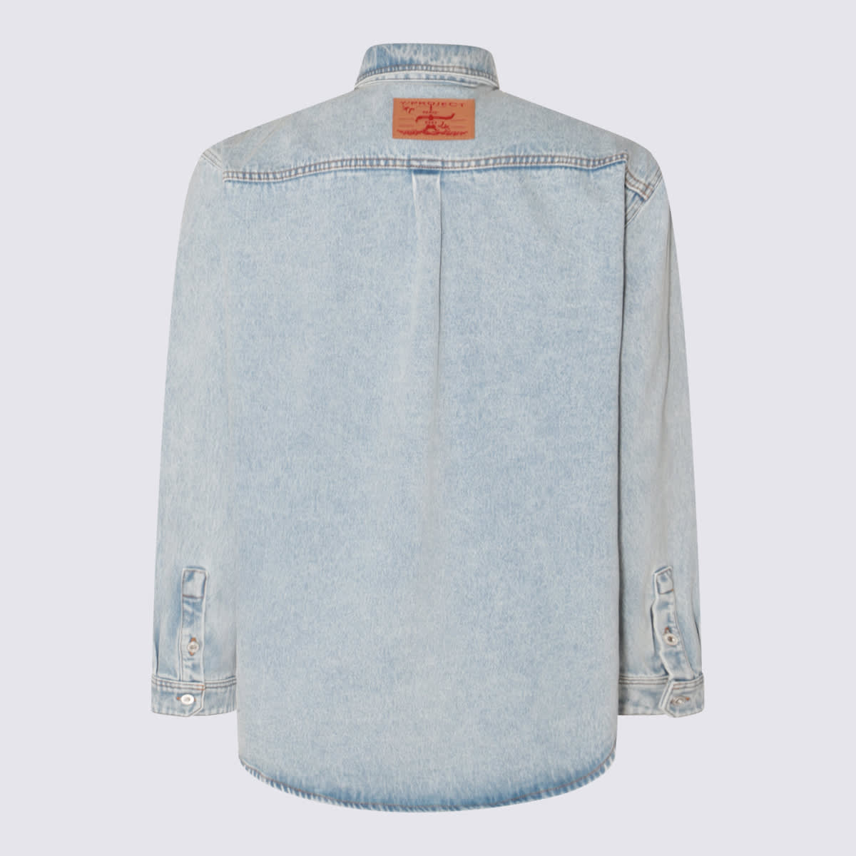 Shop Y/project Light Blue Cotton Denim Jacket
