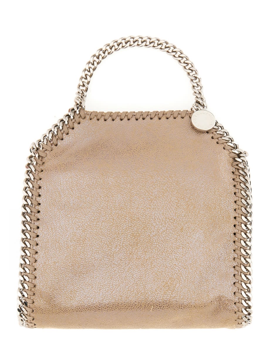 Shop Stella Mccartney Falabella Tiny Bag In Dove