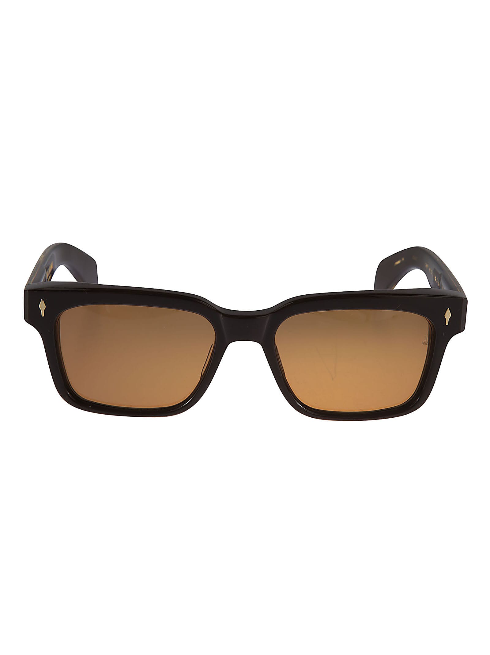 Jacques Marie Mage Logo Detail Tinted Sunglasses In Black/brown