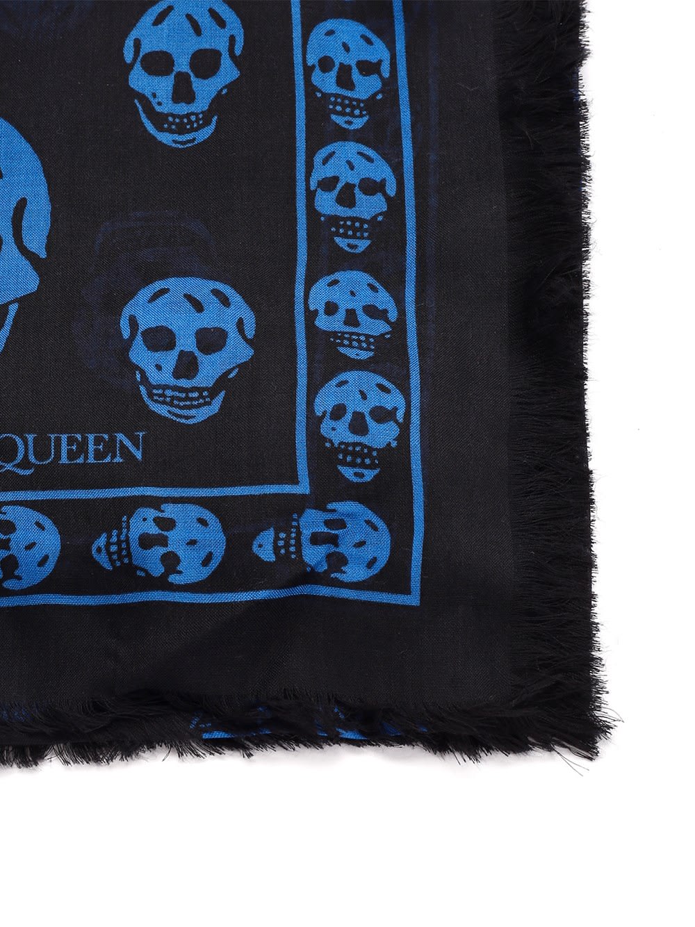 Shop Alexander Mcqueen Skull Scarf In Black