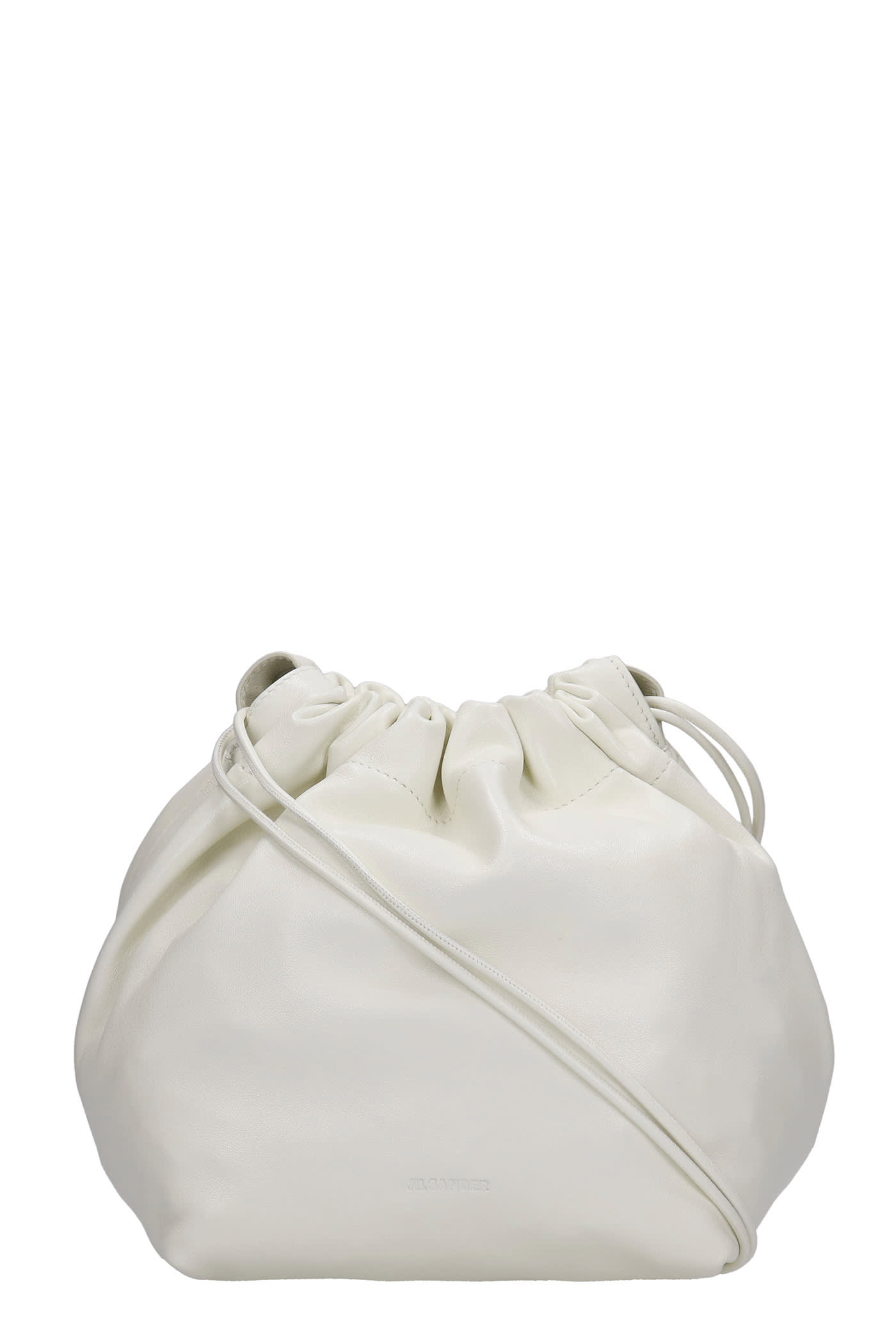 Jil Sander Shoulder Bag In White Leather